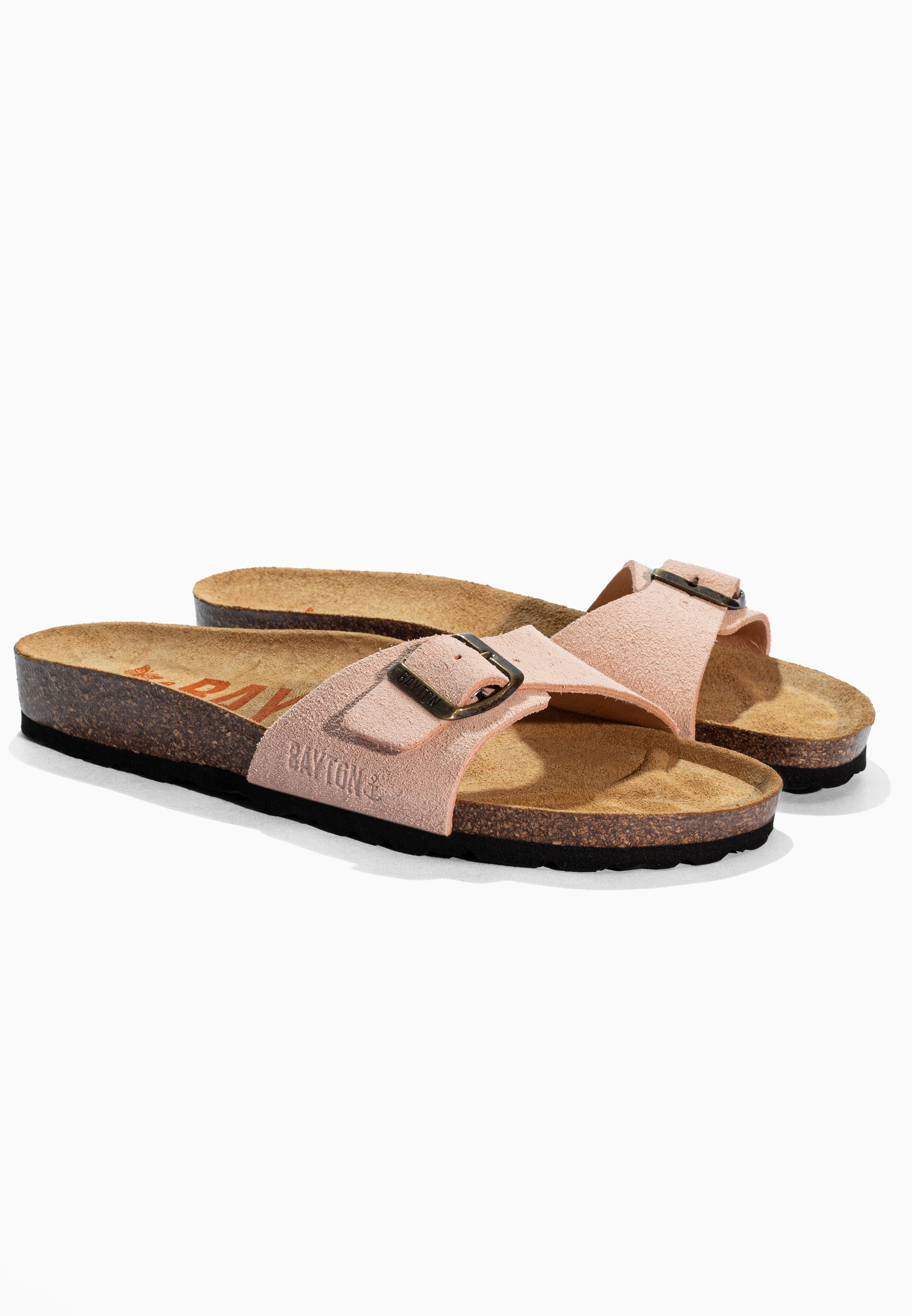 Zephyr Peach Suede Leather Sandals