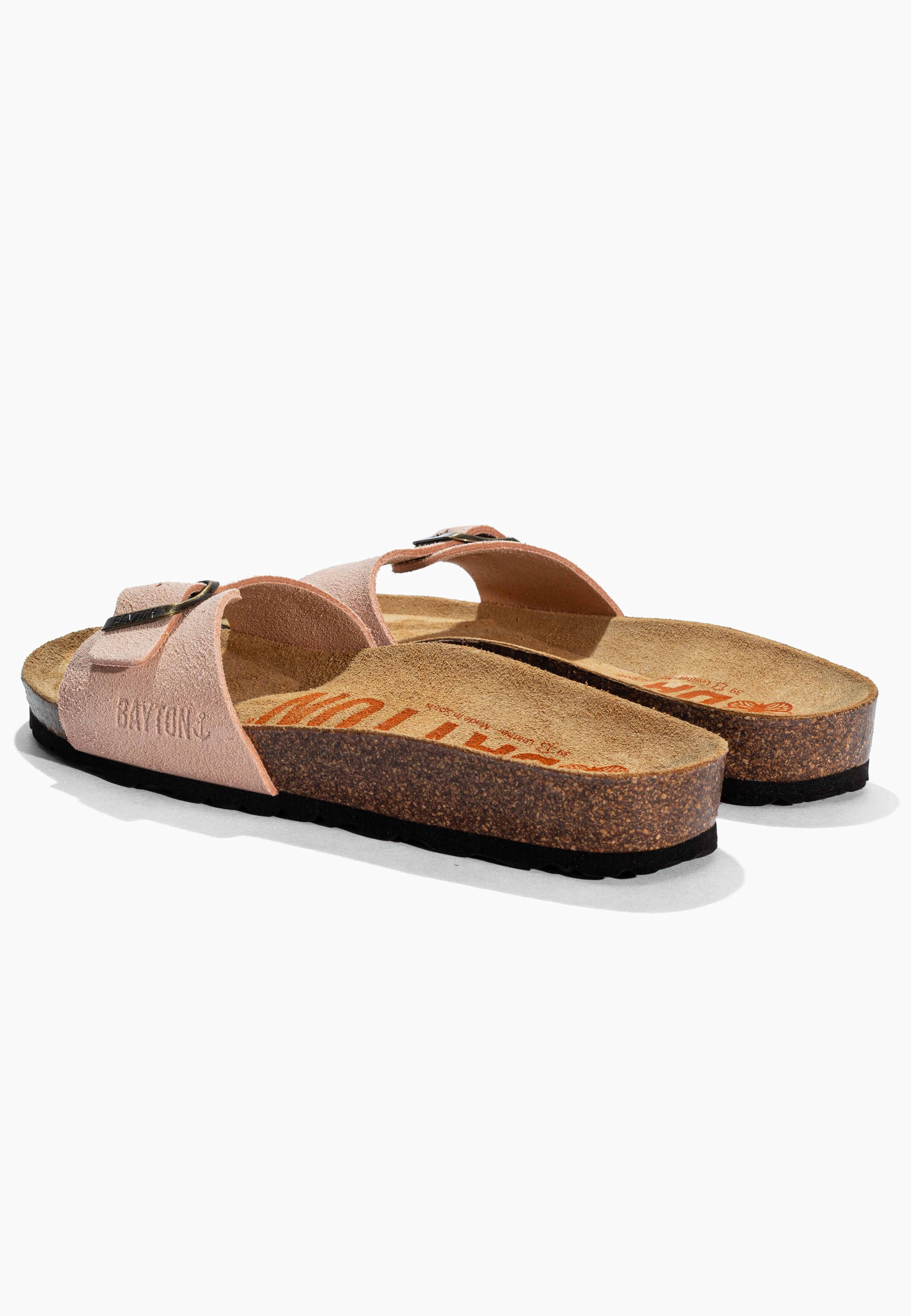 Zephyr Peach Suede Leather Sandals