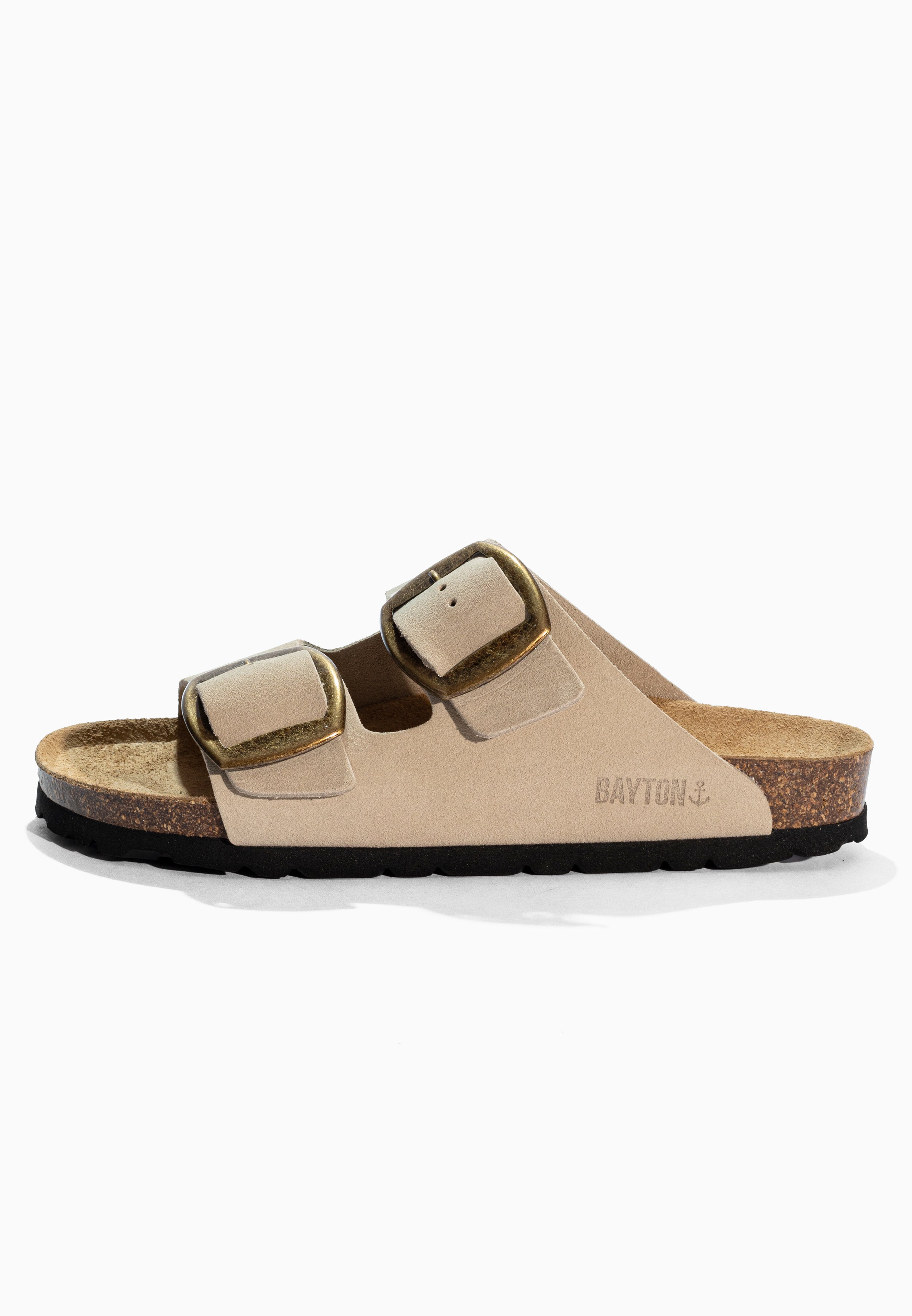 Alicante Beige Suede Leather Sandals