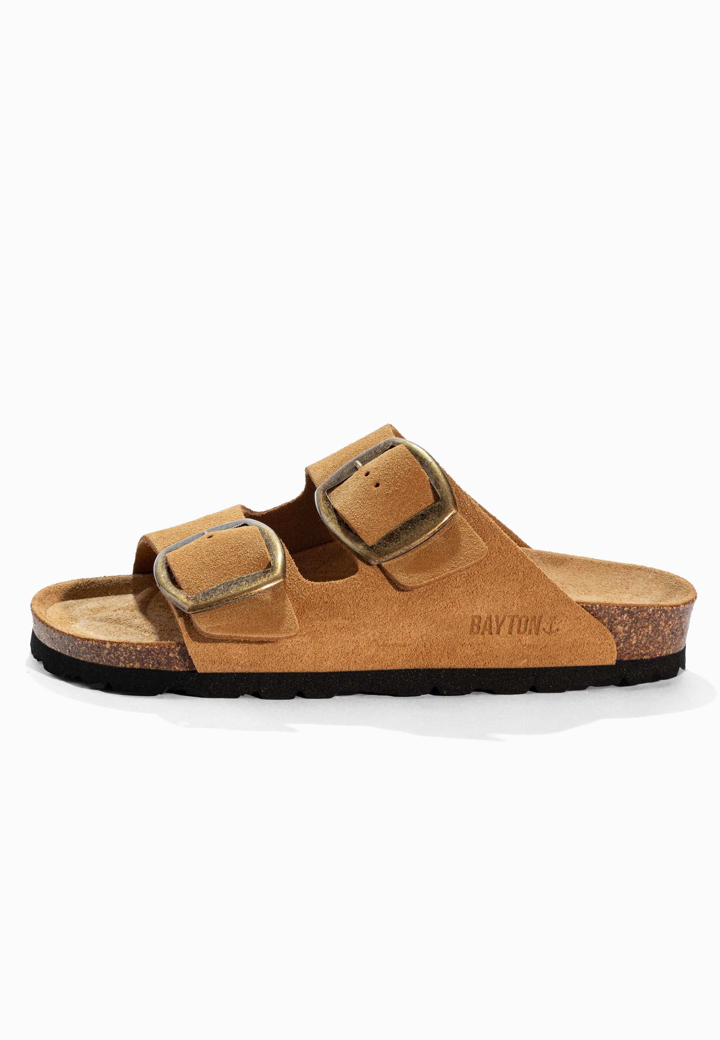 Alicante Camel Suede Leather Sandals