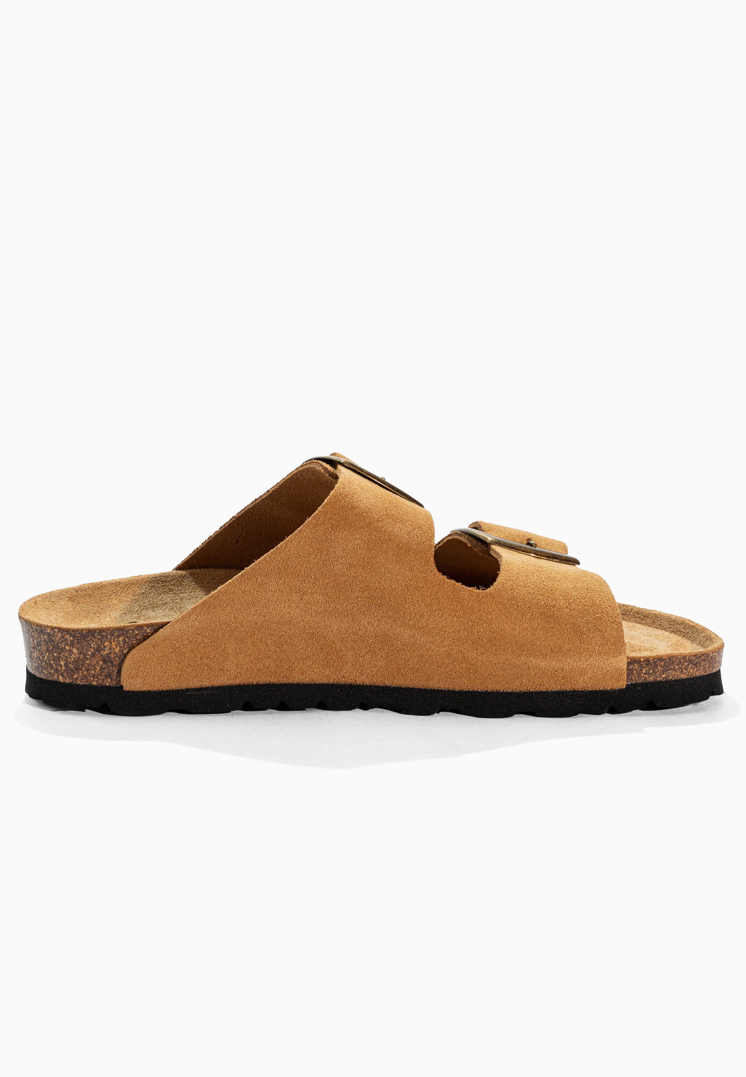 Alicante Camel Suede Leather Sandals