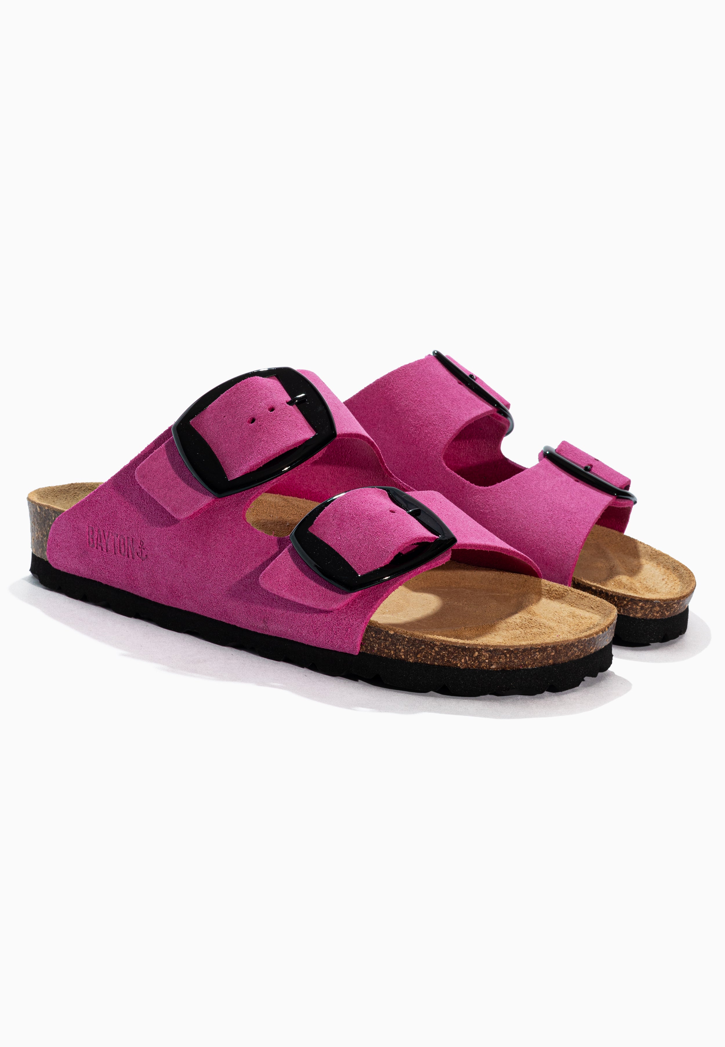 Alicante Pink Suede Leather Sandals