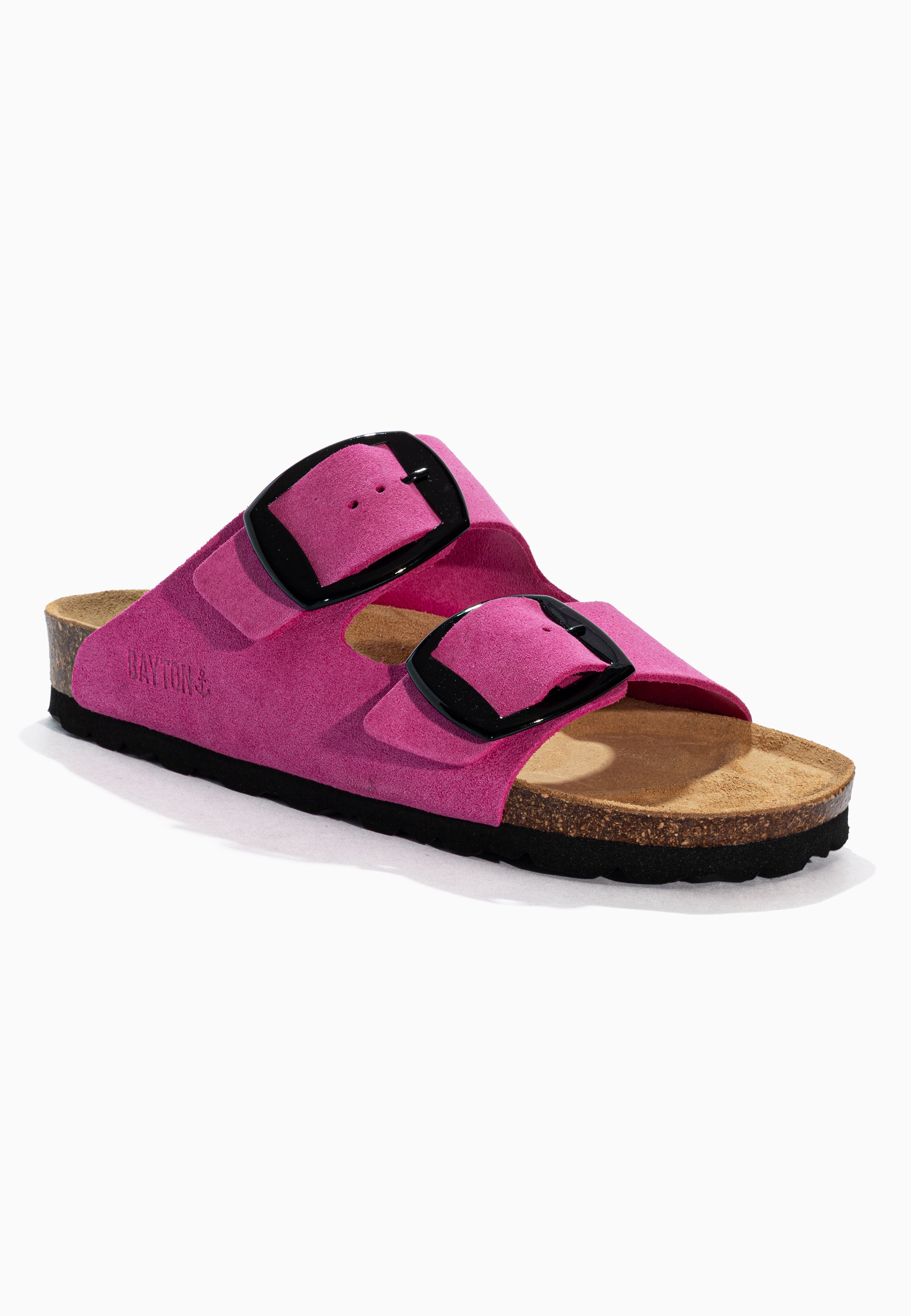 Alicante Pink Suede Leather Sandals