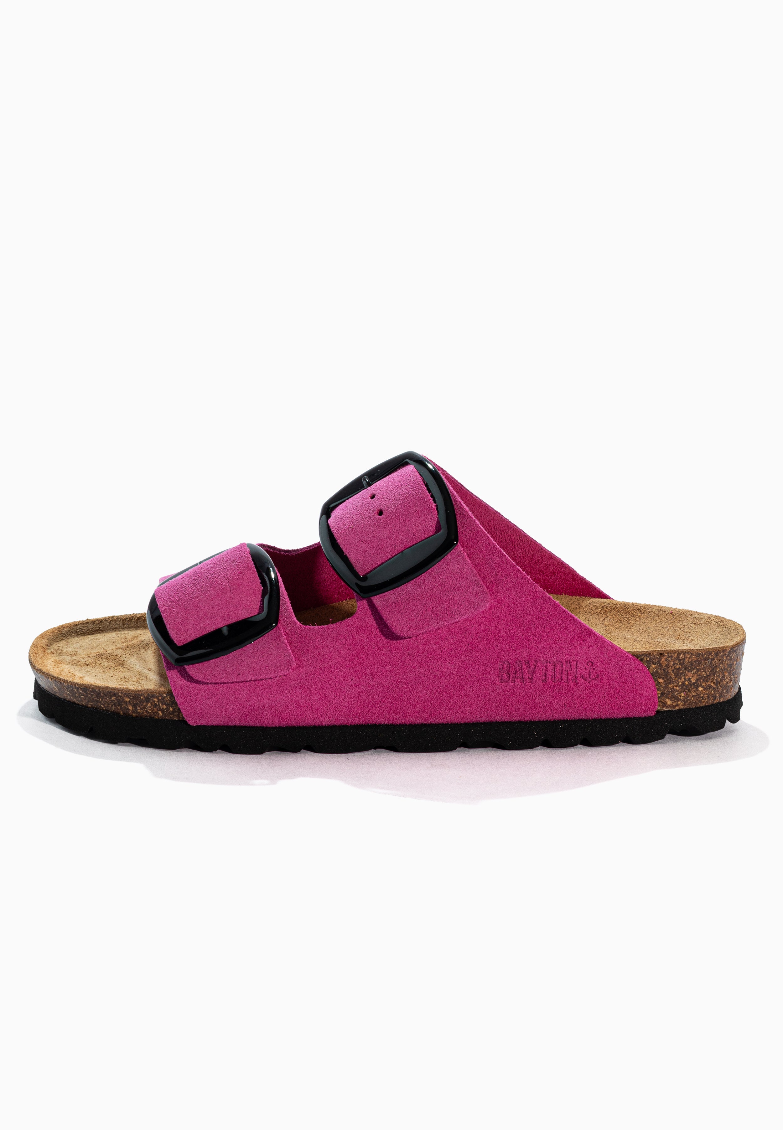 Alicante Pink Suede Leather Sandals