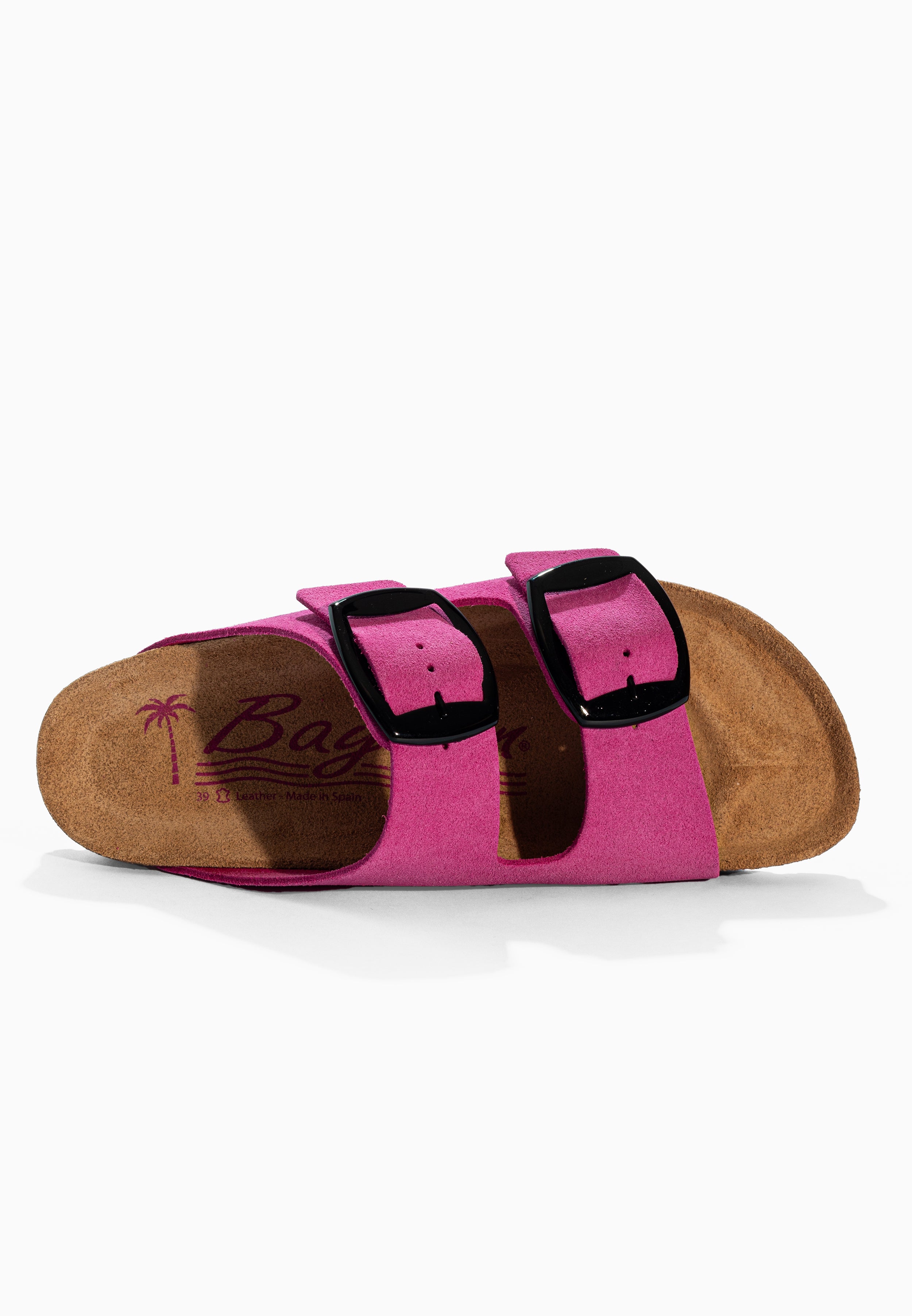 Alicante Pink Suede Leather Sandals