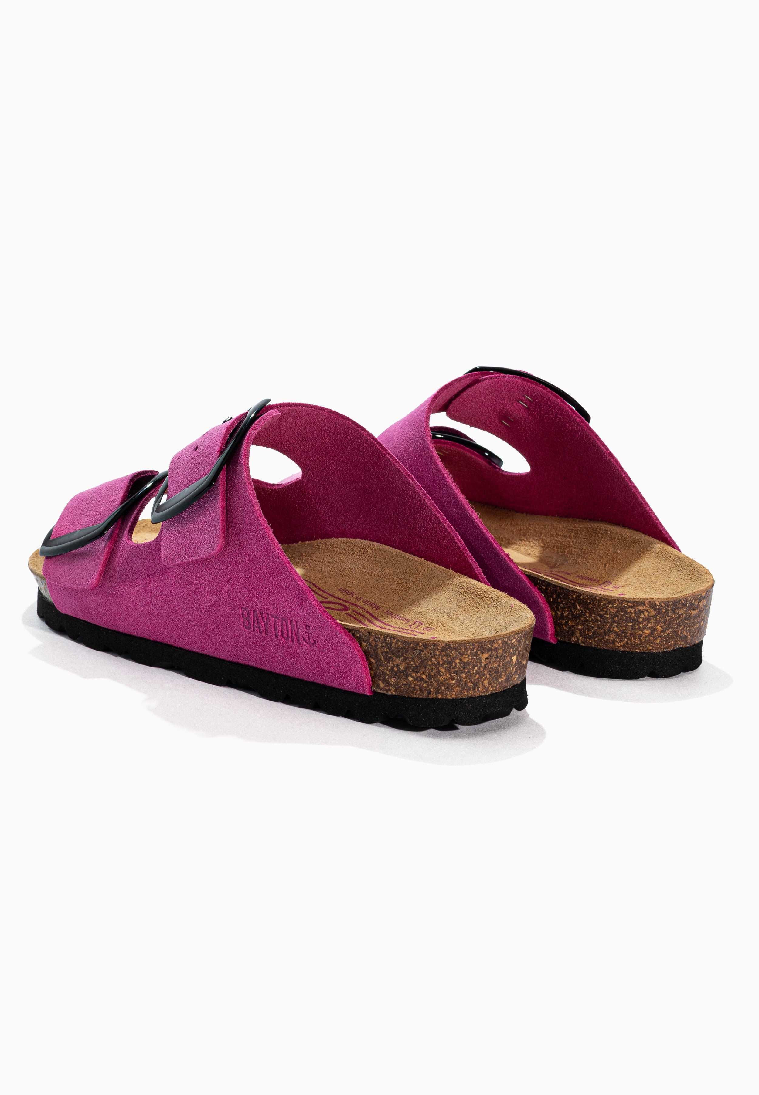 Alicante Pink Suede Leather Sandals