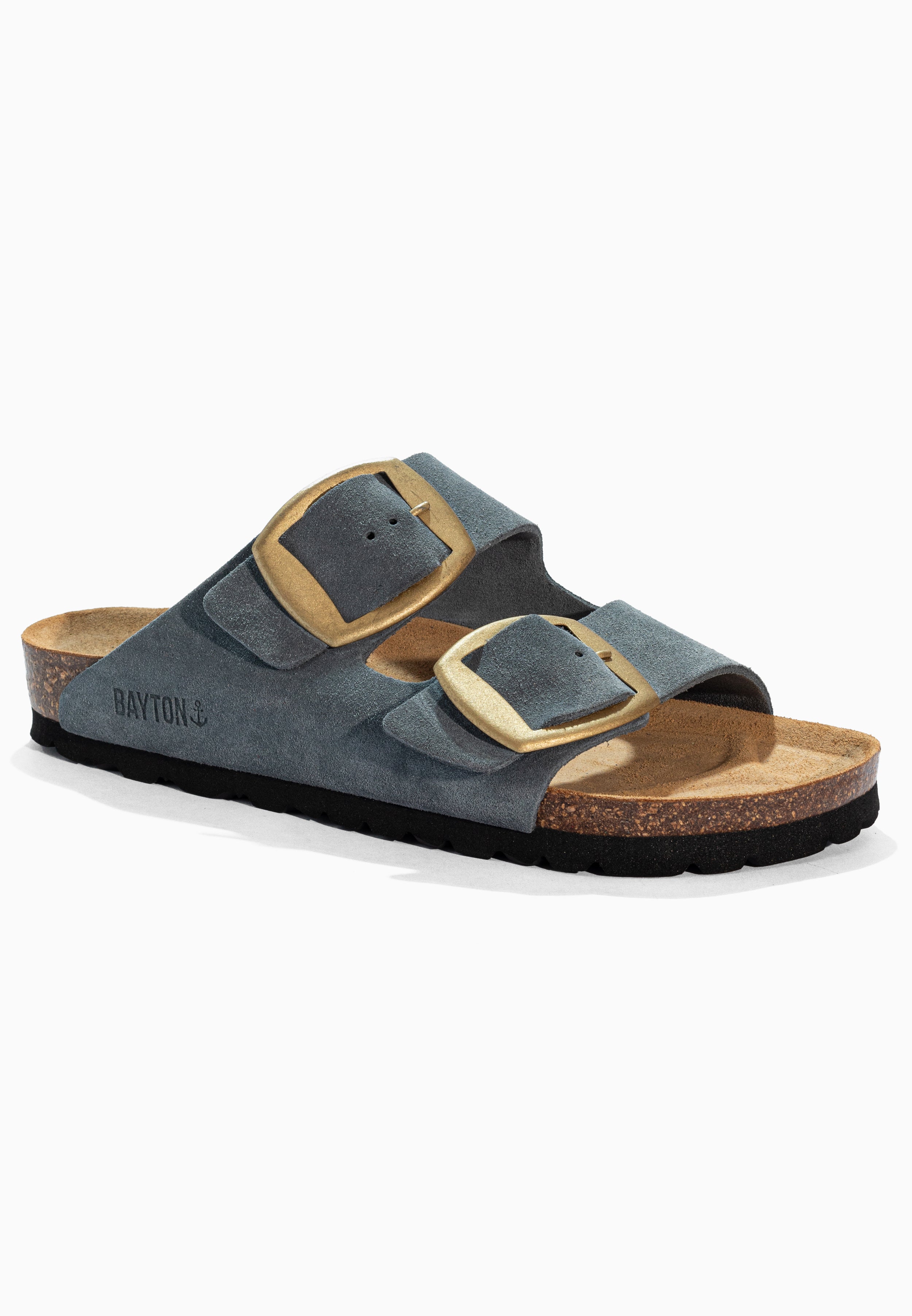 Alicante Grey Suede Leather Sandals