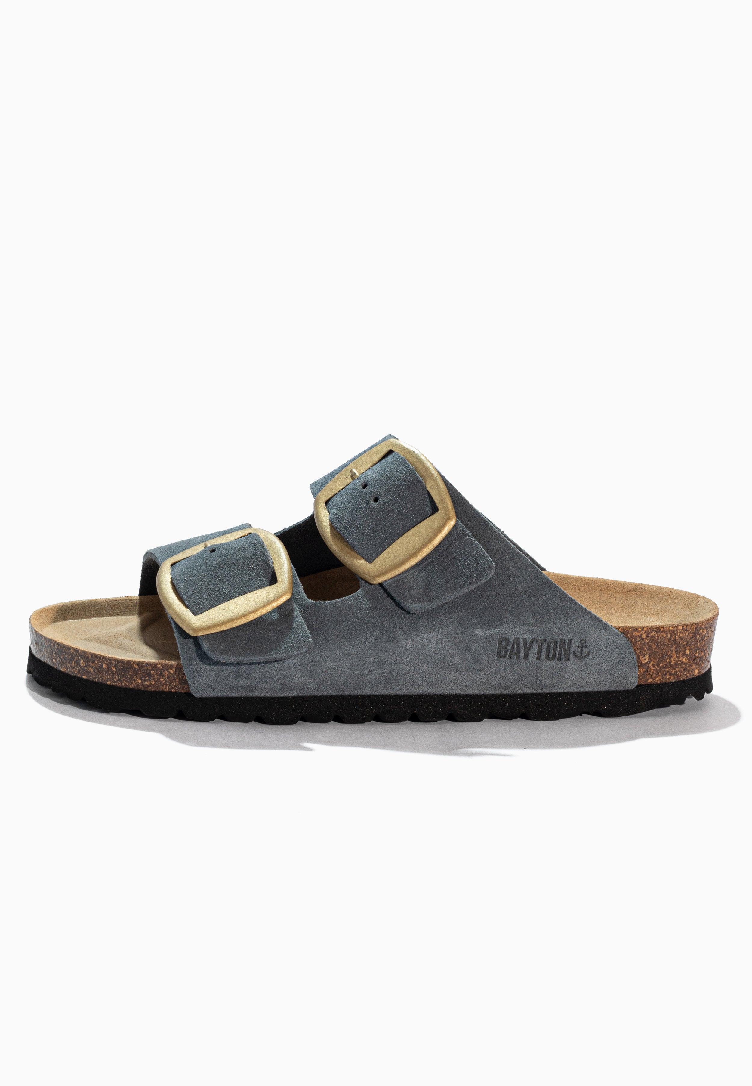 Alicante Grey Suede Leather Sandals