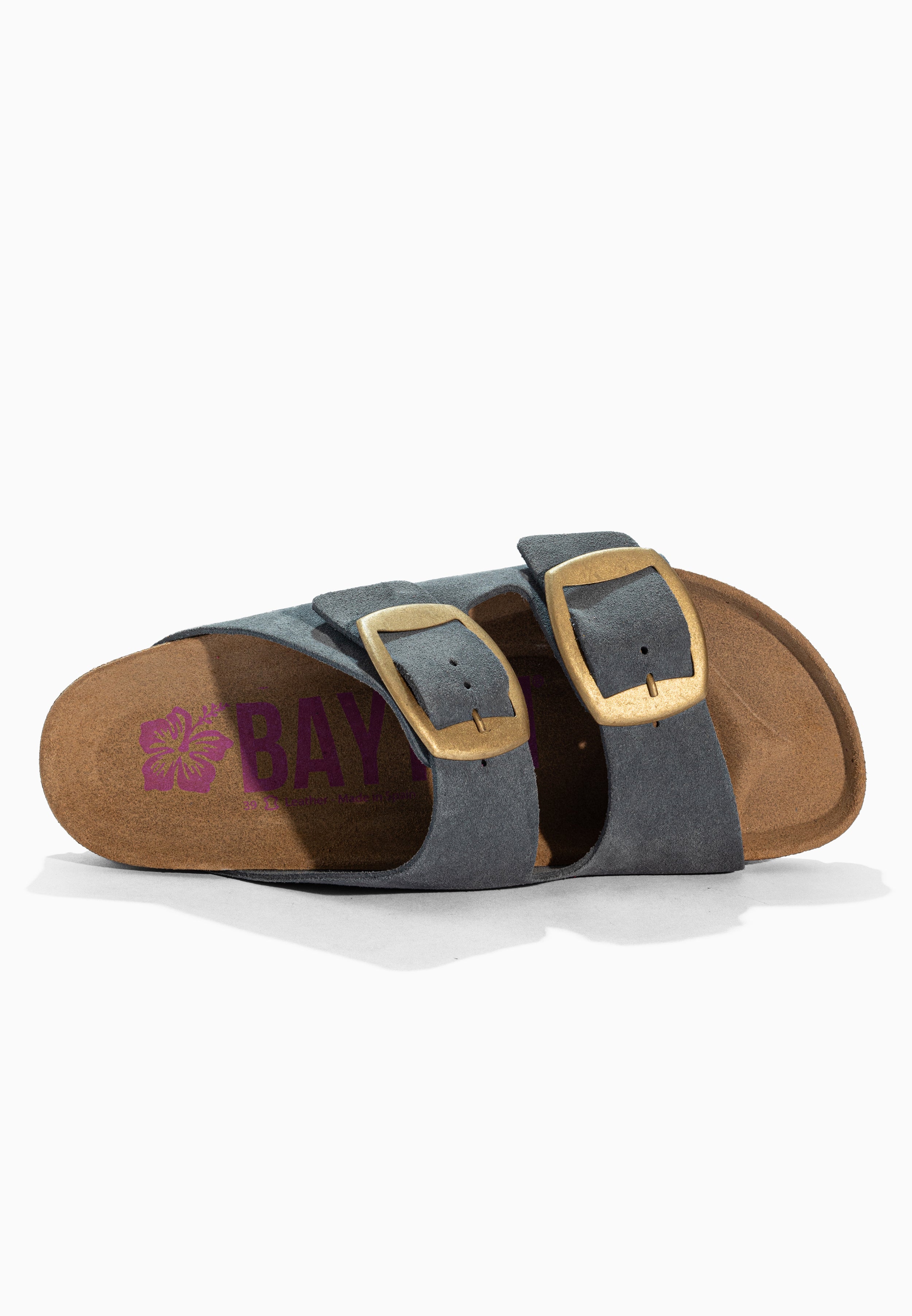 Alicante Grey Suede Leather Sandals