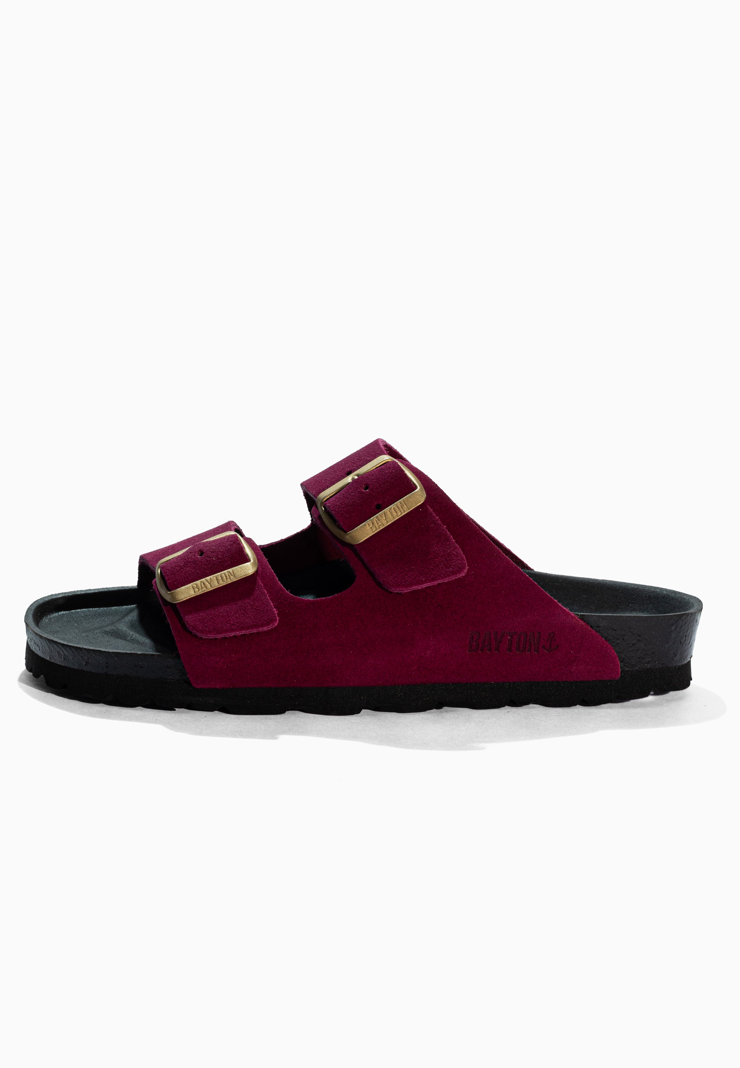 Atlas Raspberry Suede Leather Sandals