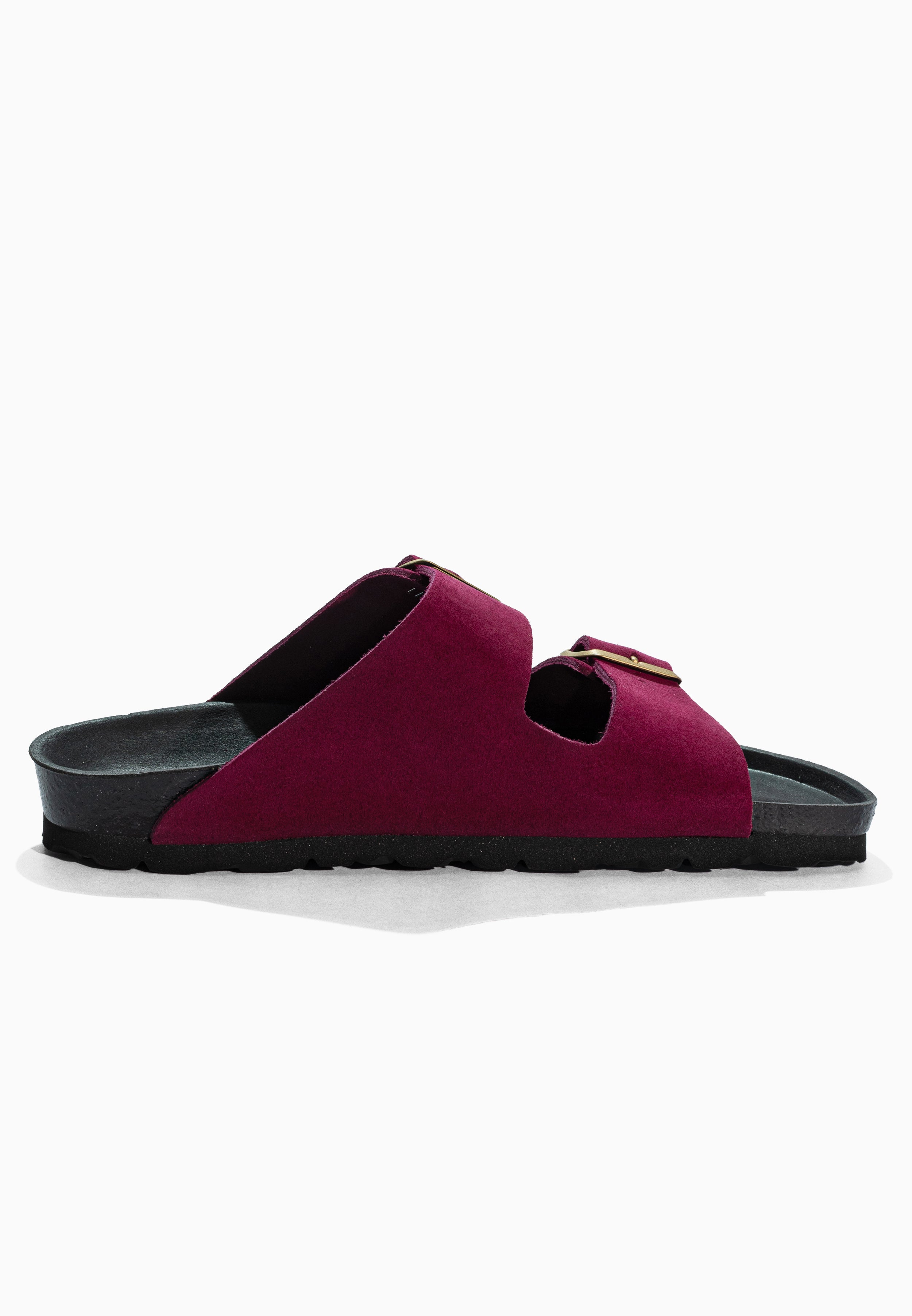 Atlas Raspberry Suede Leather Sandals