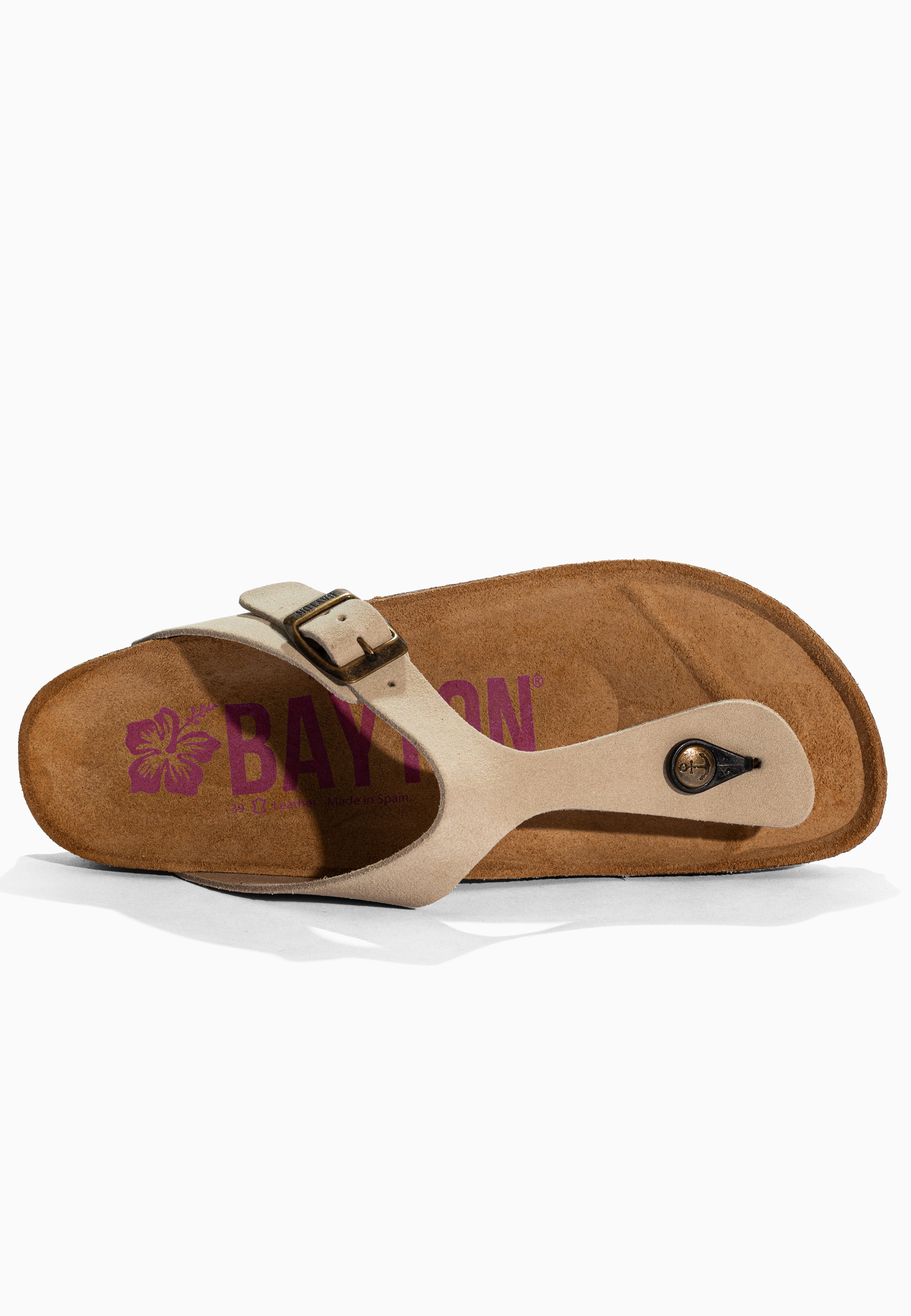 Sandales Mercure Beige en Cuir Suédé