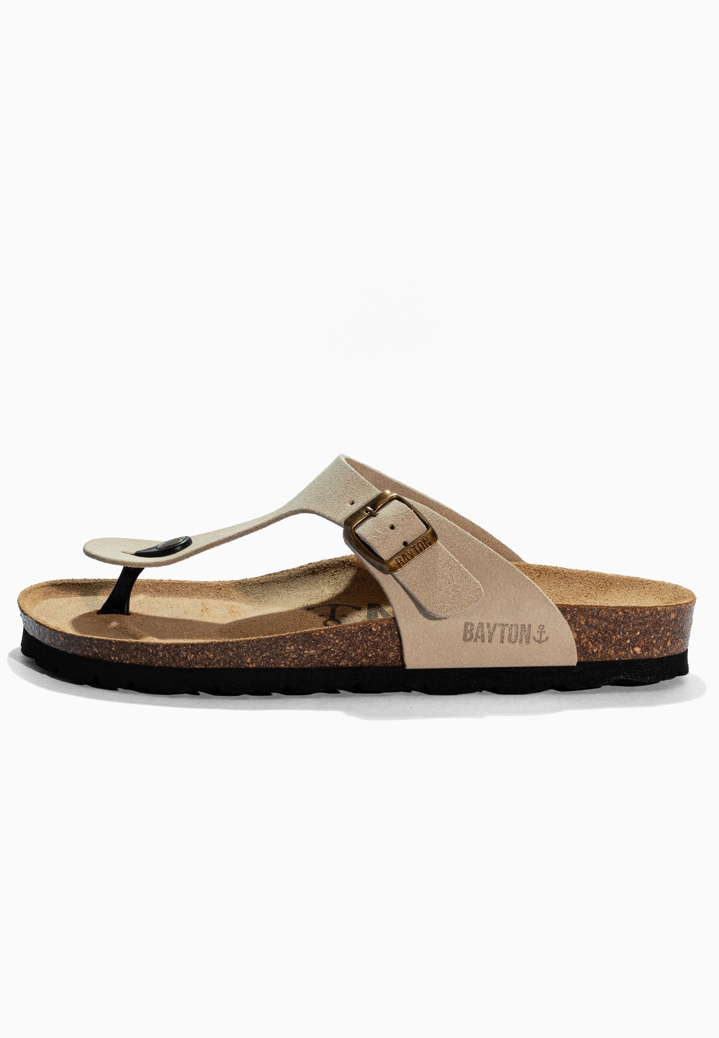 Beige Suede Leather Mercure Sandals