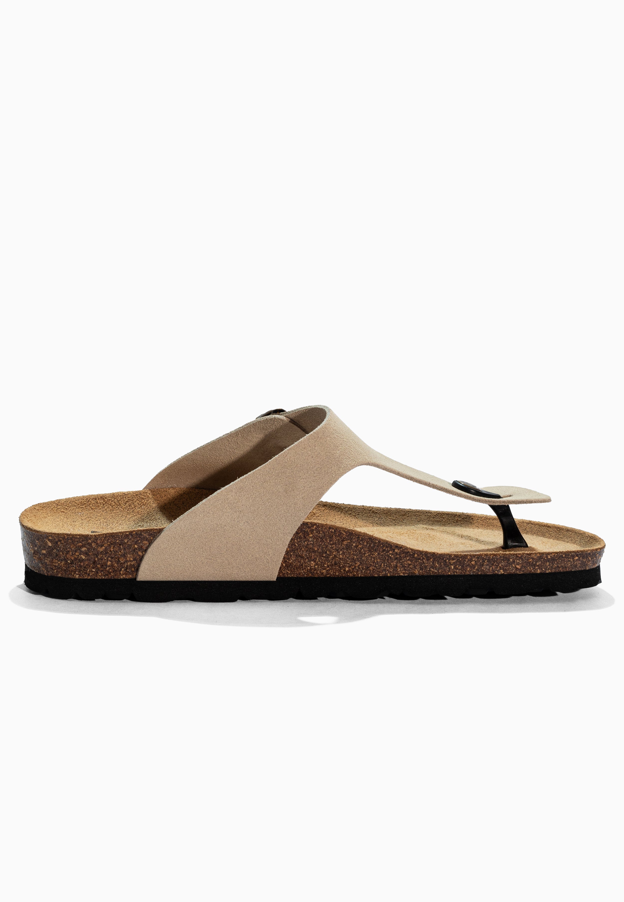 Beige Suede Leather Mercure Sandals