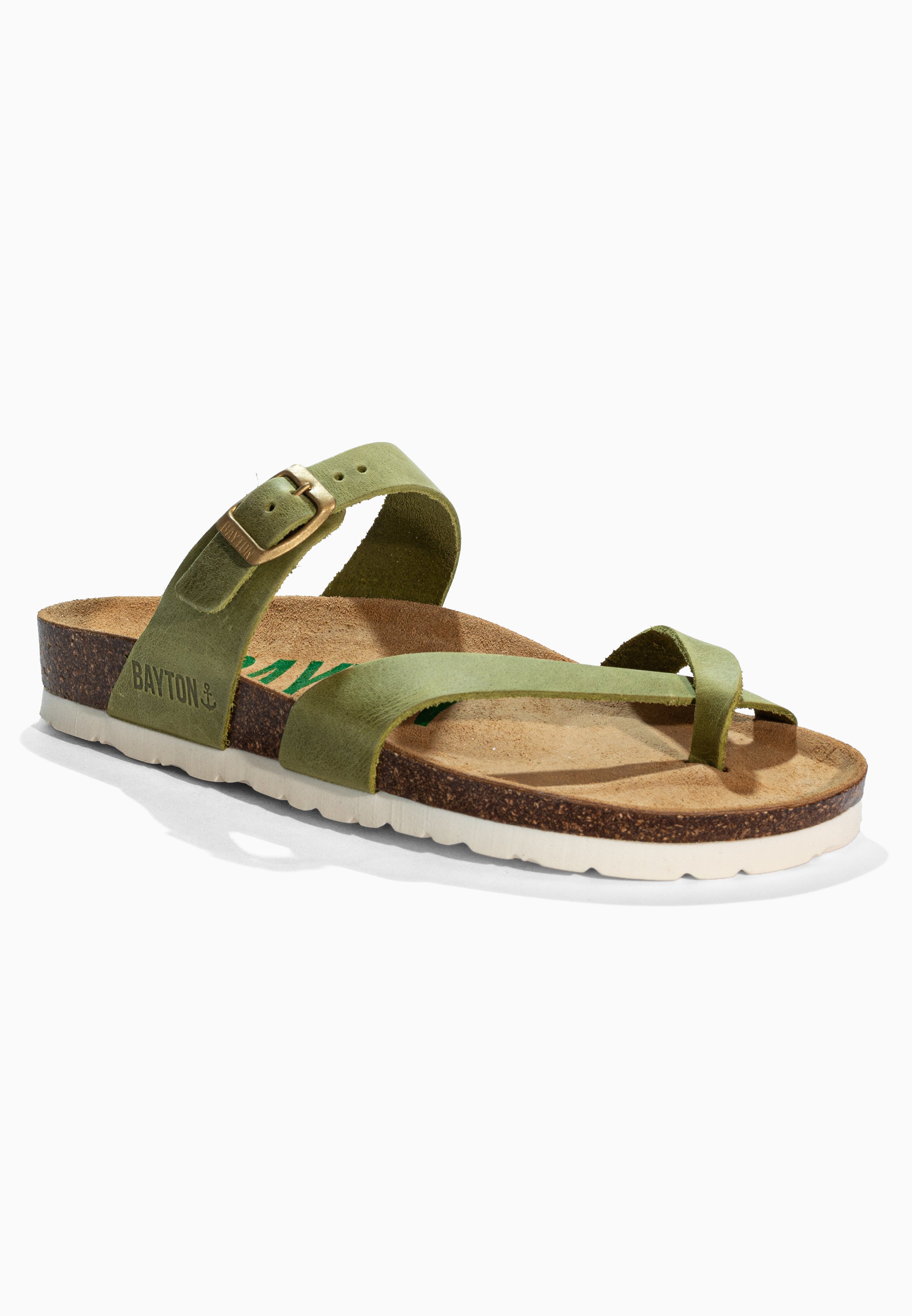 Diane Green Leather Sandals