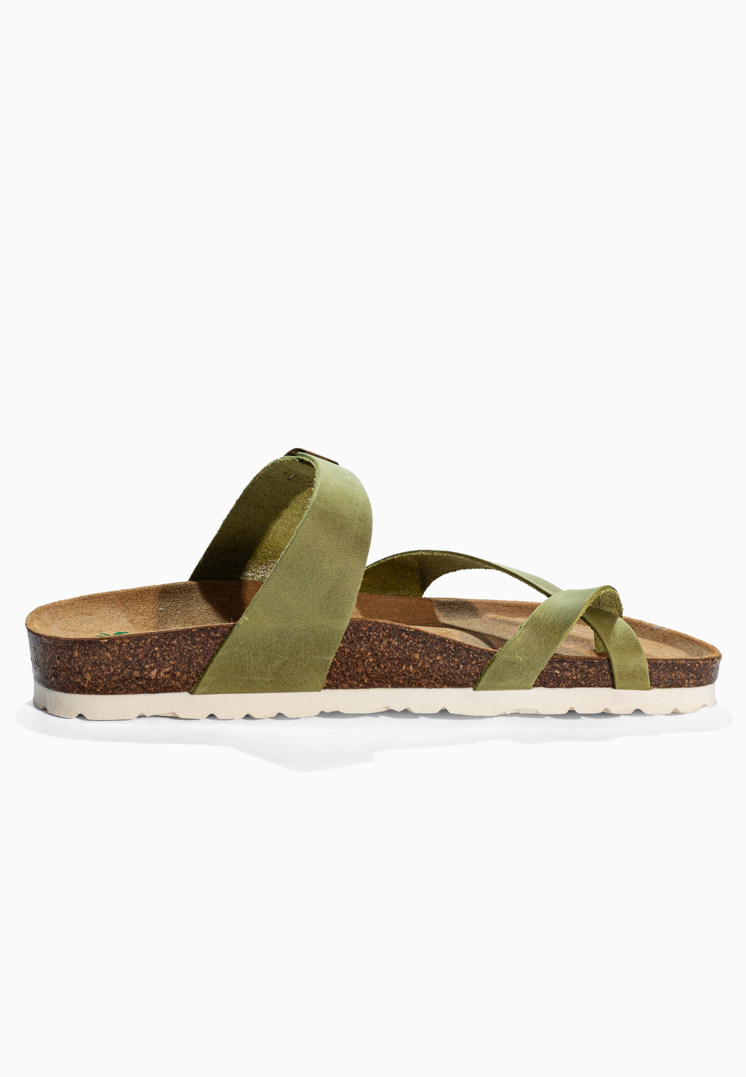 Diane Green Leather Sandals