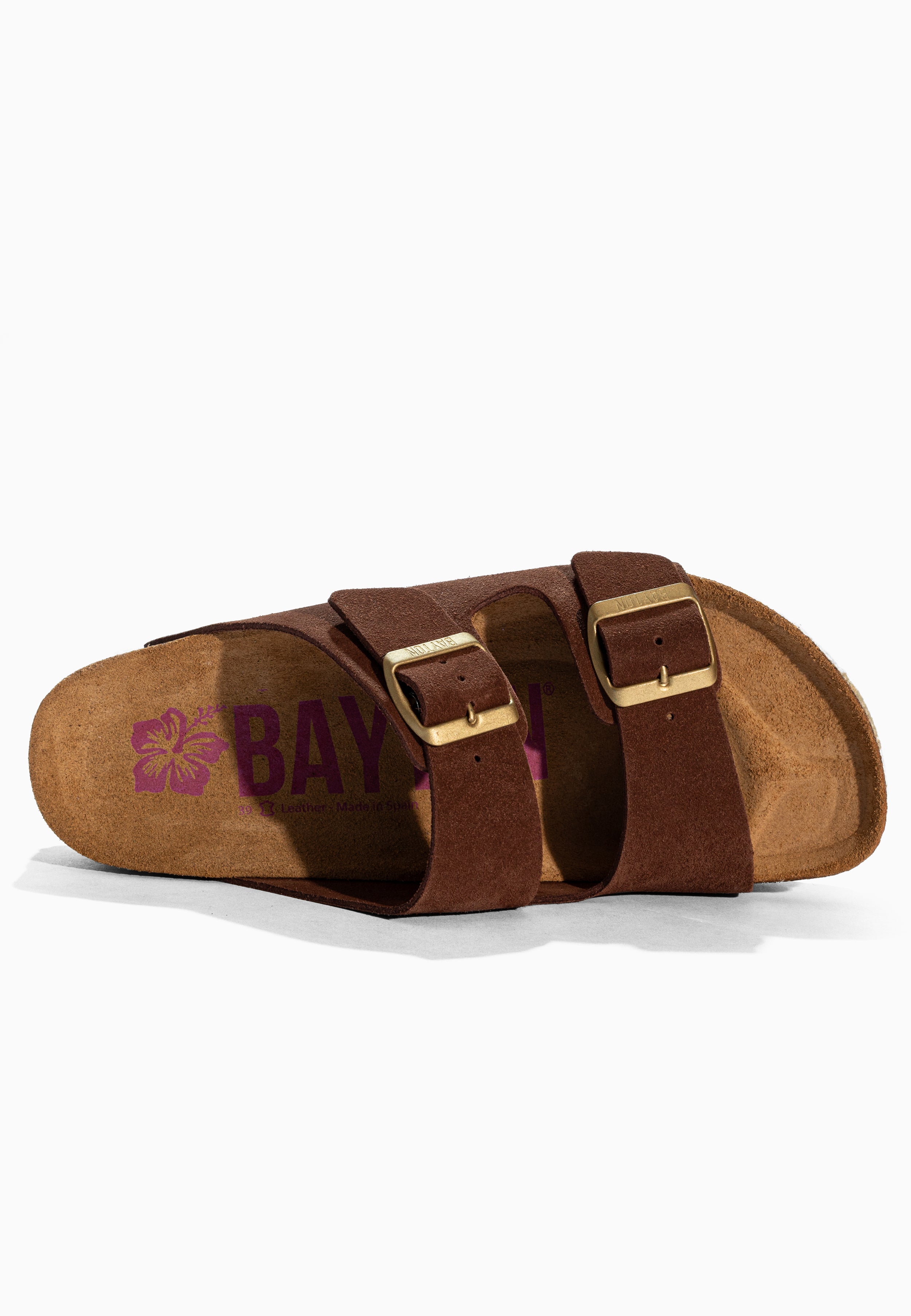 Alcee Brown Suede Leather Sandals