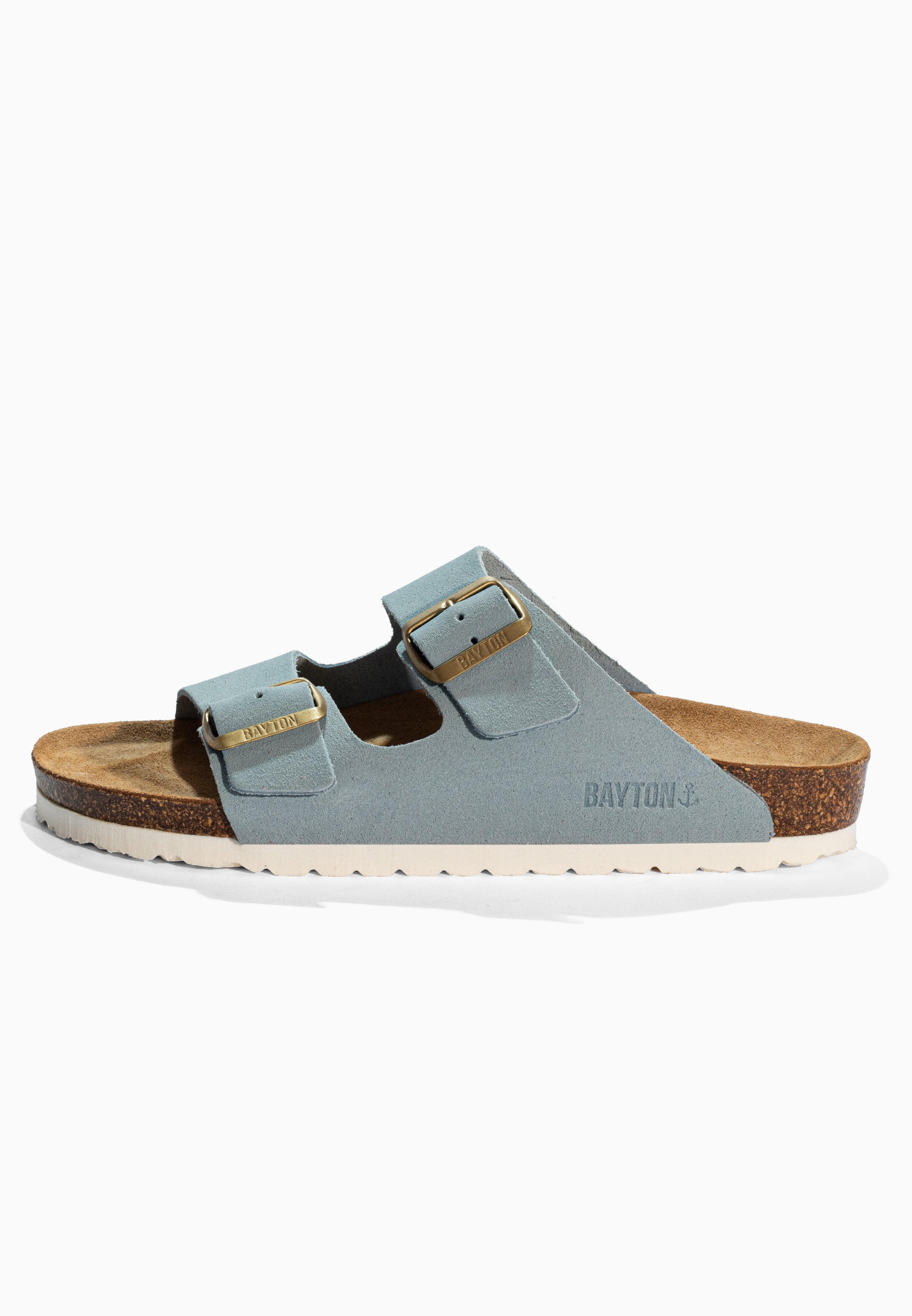 Atlas Sky Blue Suede Leather Sandals