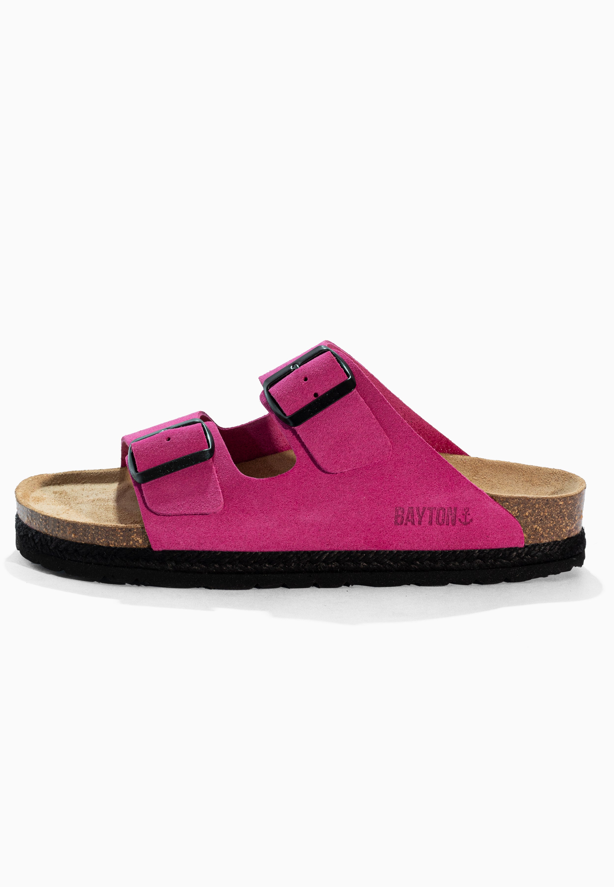 Benalla Pink Suede Leather Sandals