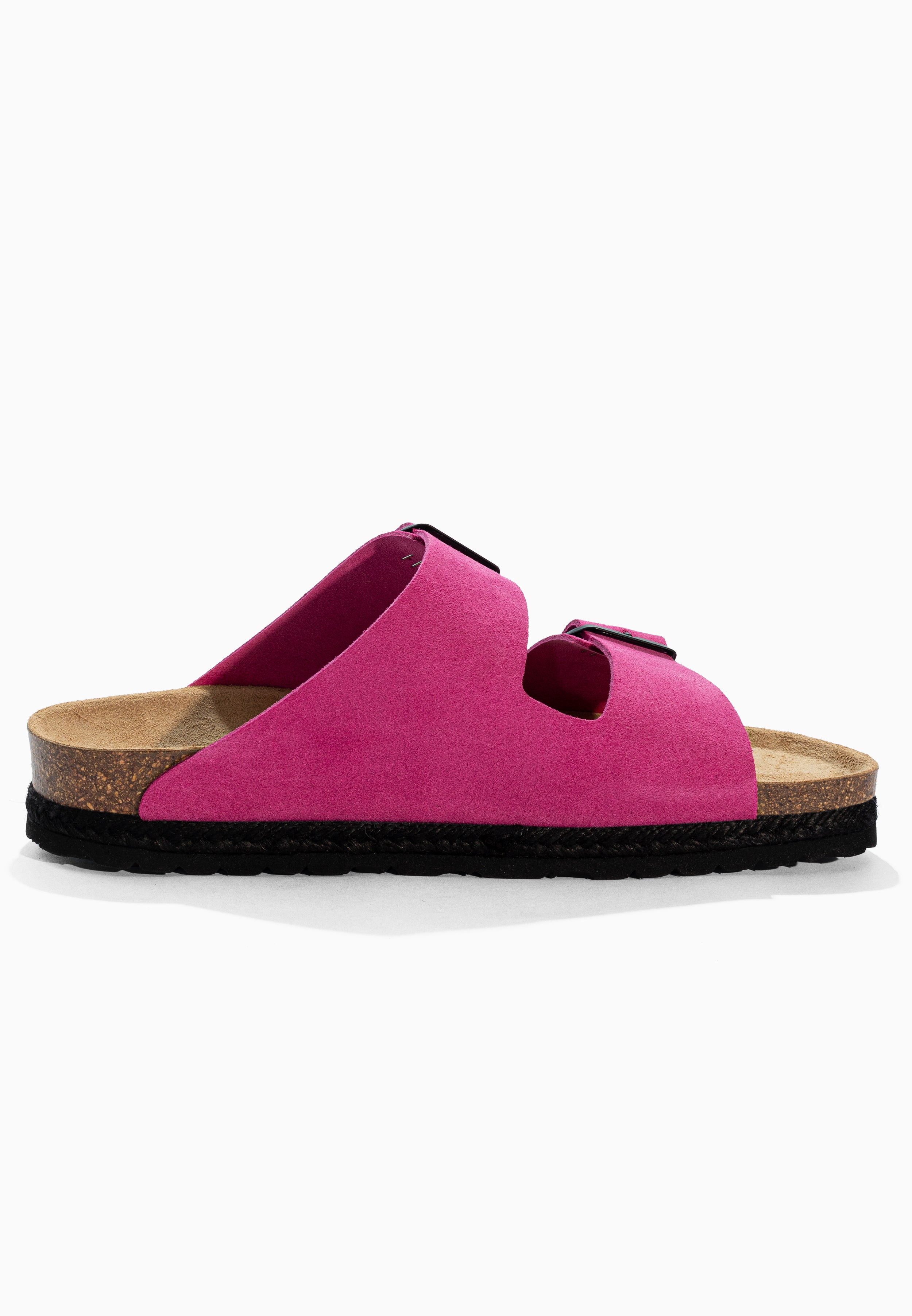 Benalla Pink Suede Leather Sandals