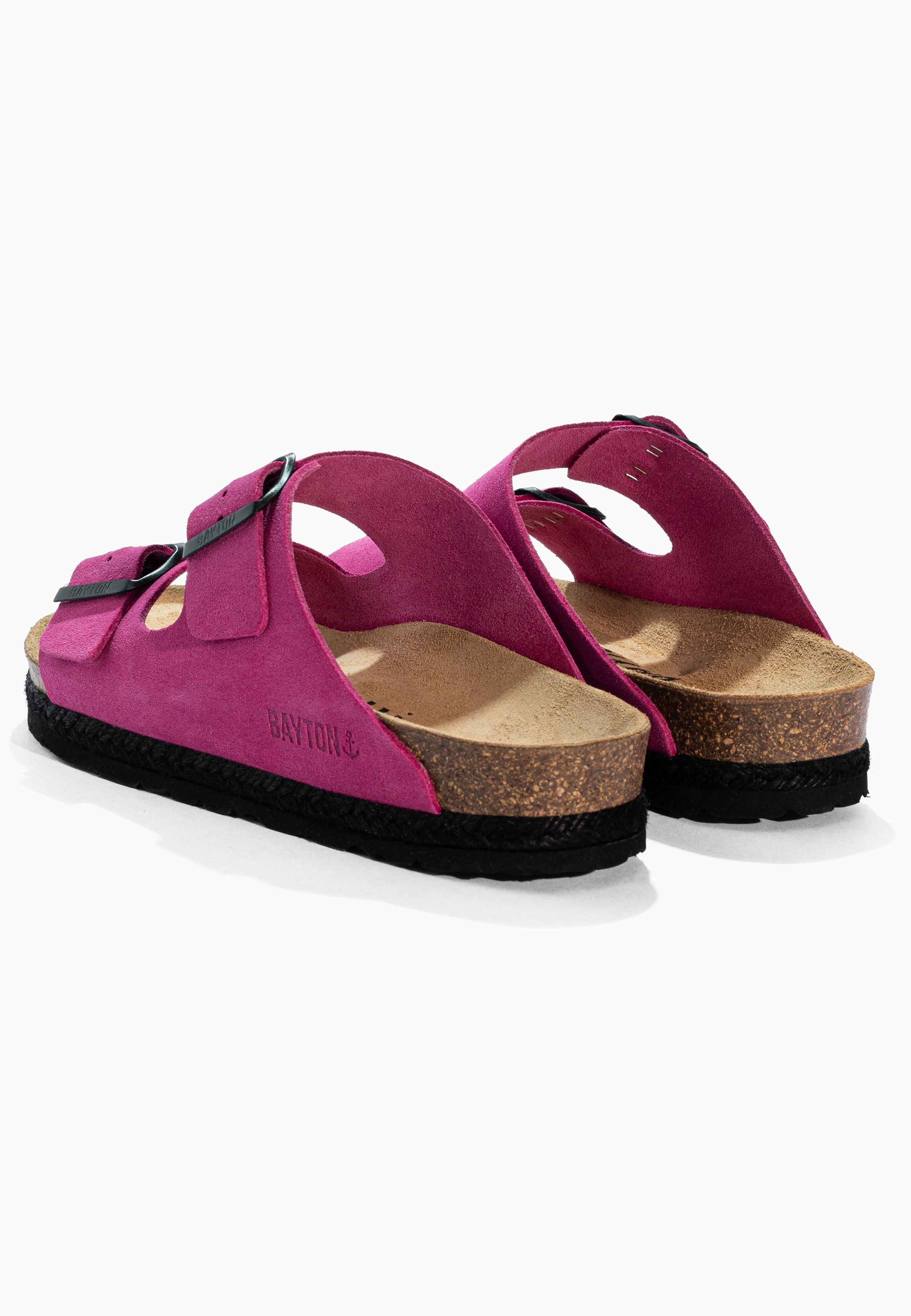 Benalla Pink Suede Leather Sandals