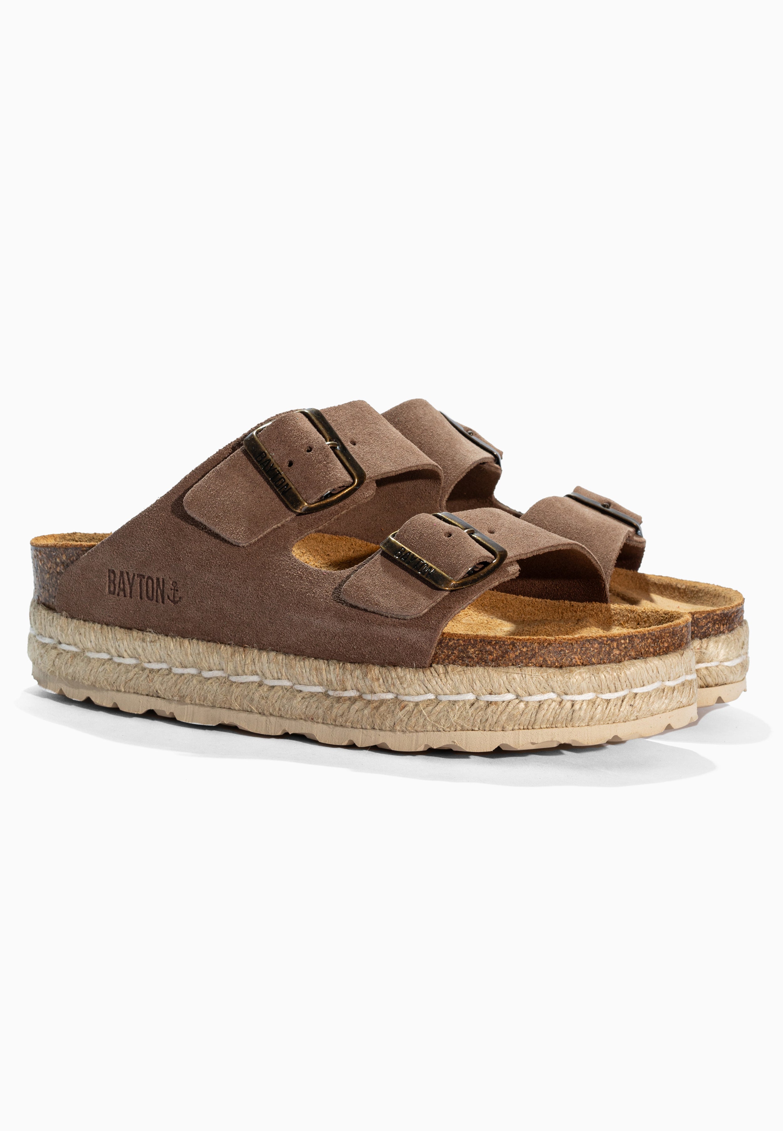 Alcee Beige Suede Leather Sandals