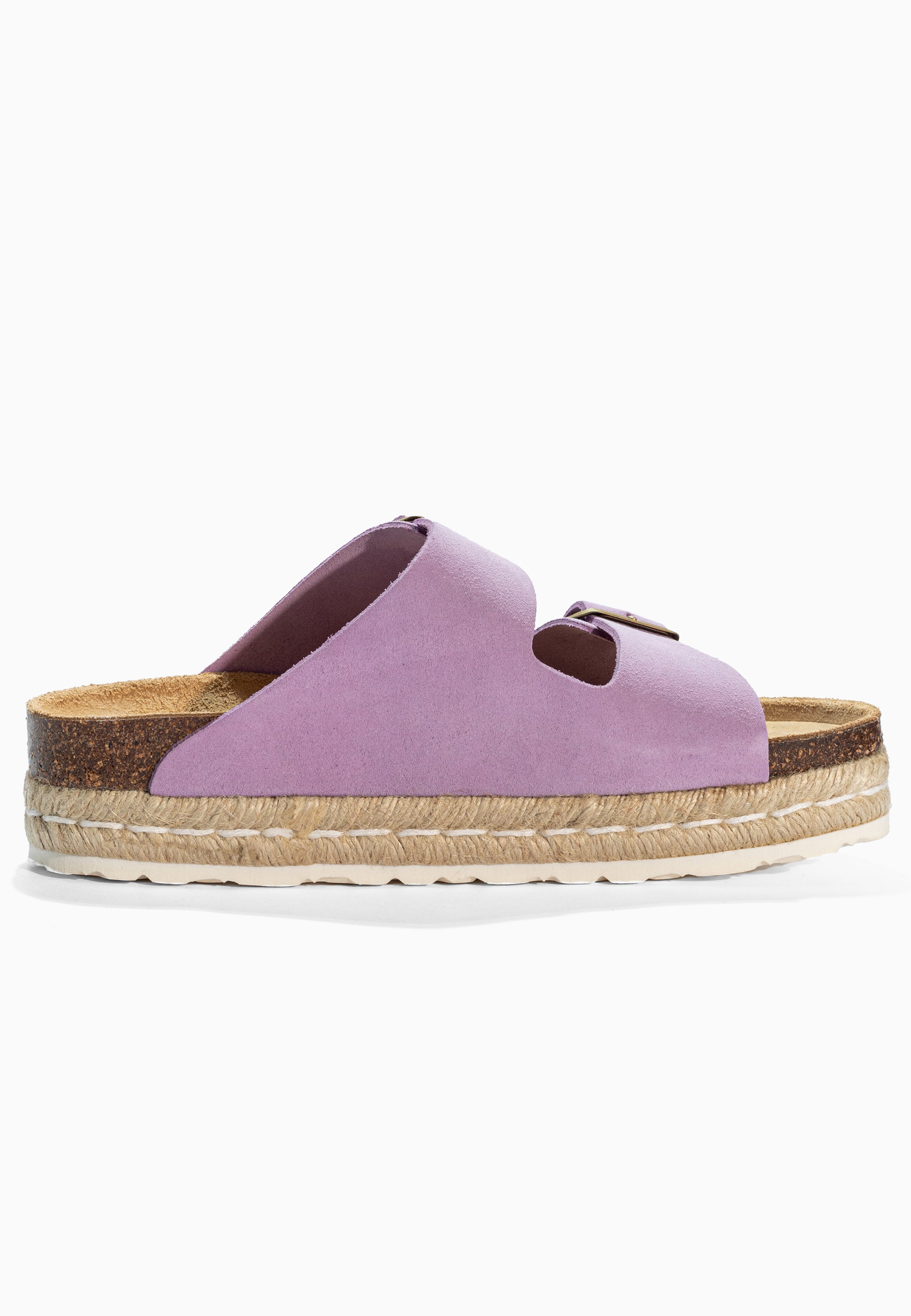 Alcee Lila Suede Leather Sandals