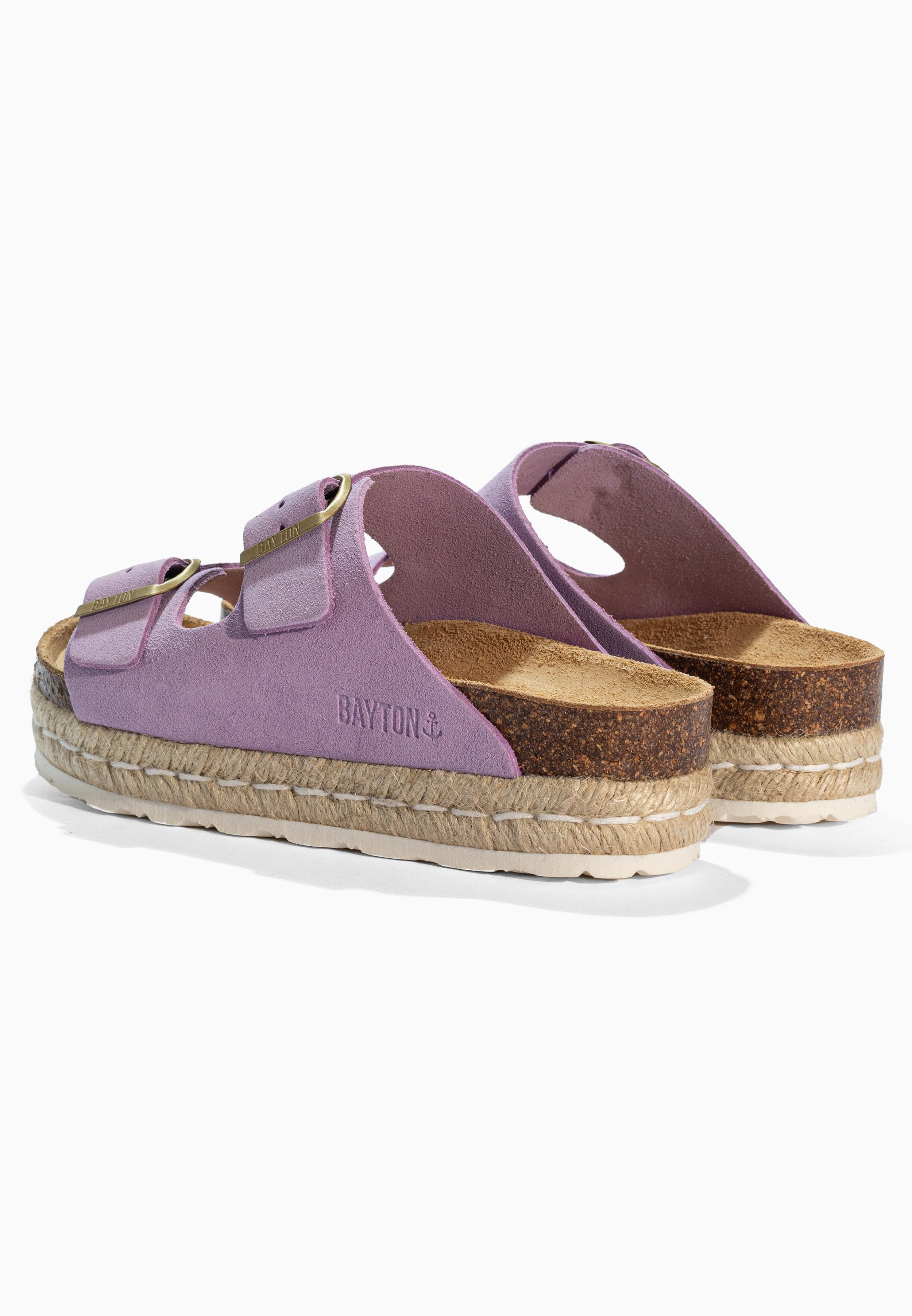 Alcee Lila Suede Leather Sandals