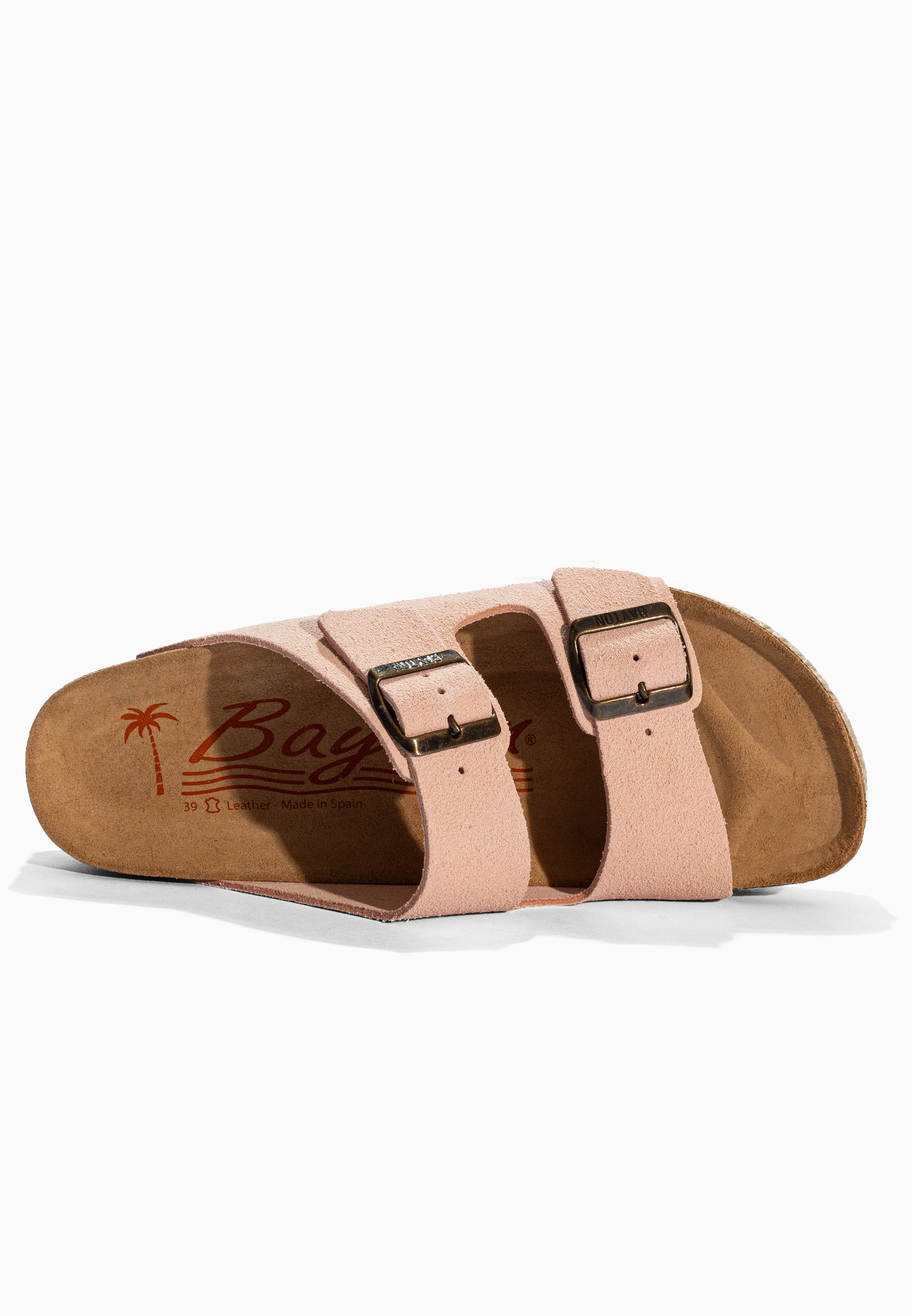 Alcee Peach Suede Leather Sandals