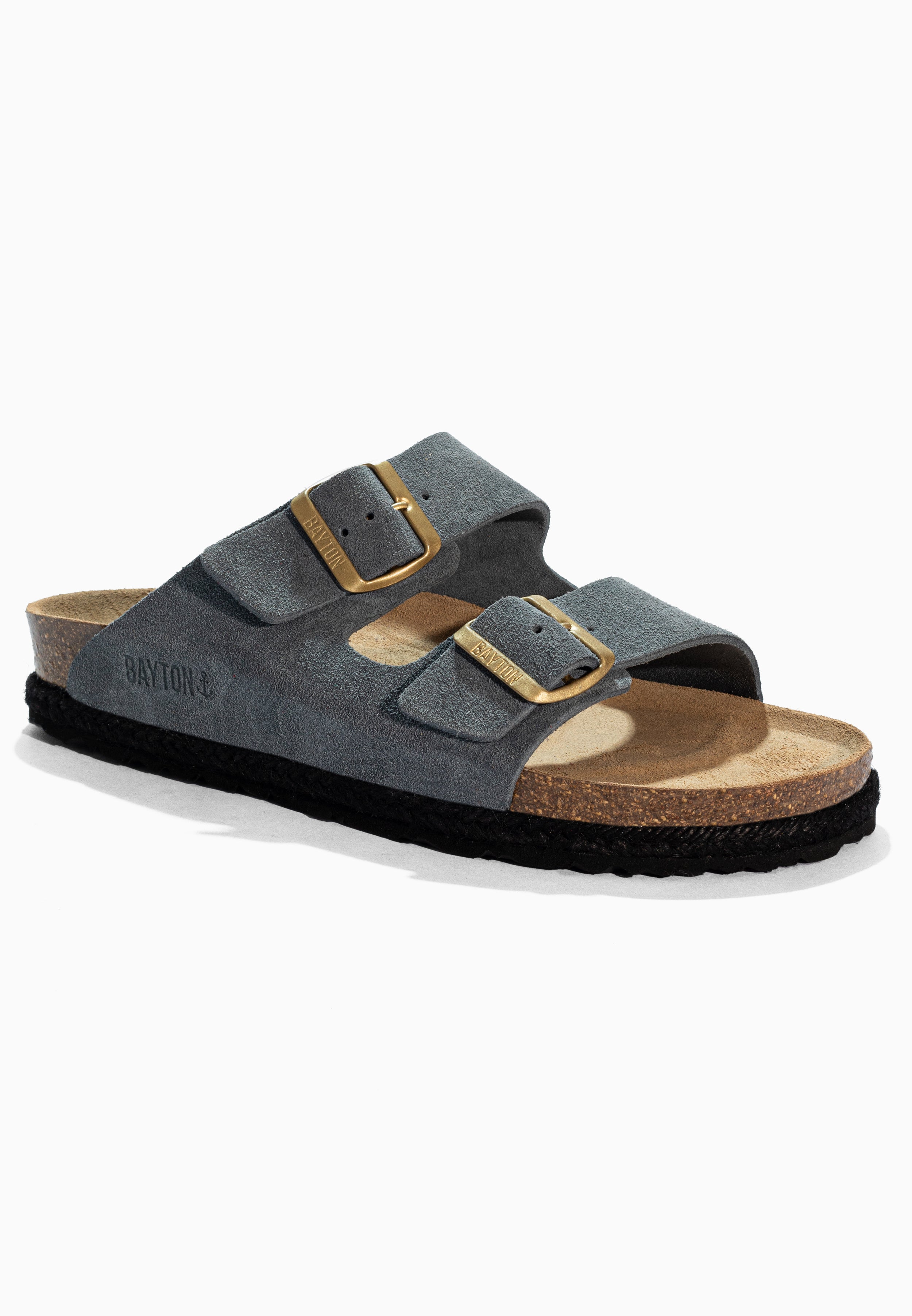 Benalla Grey Suede Leather Sandals