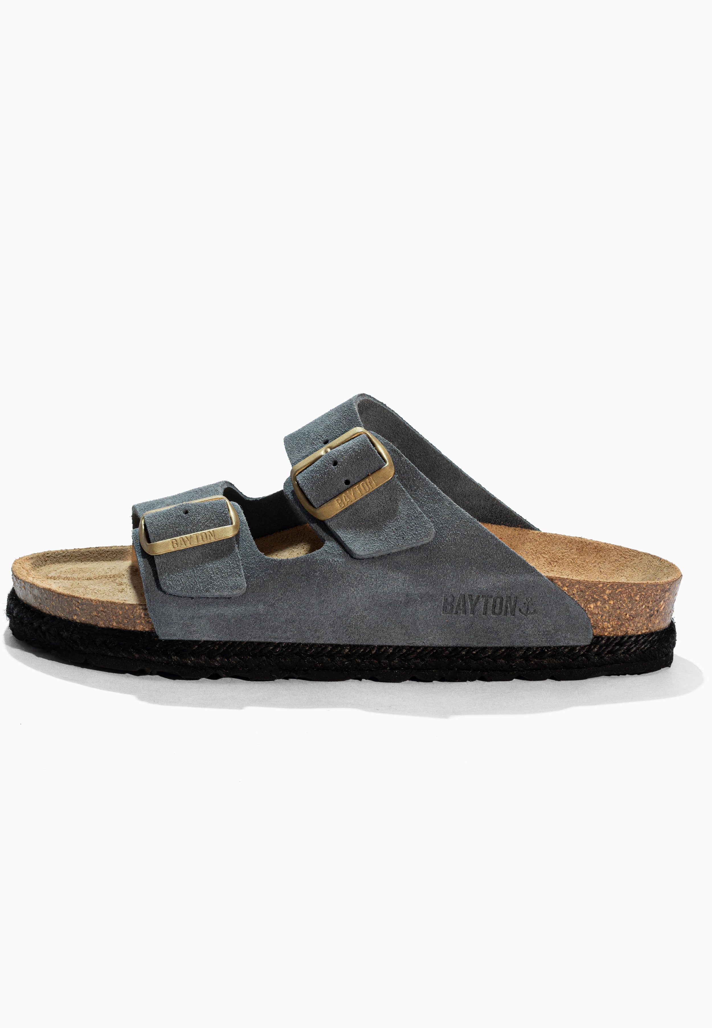 Benalla Grey Suede Leather Sandals