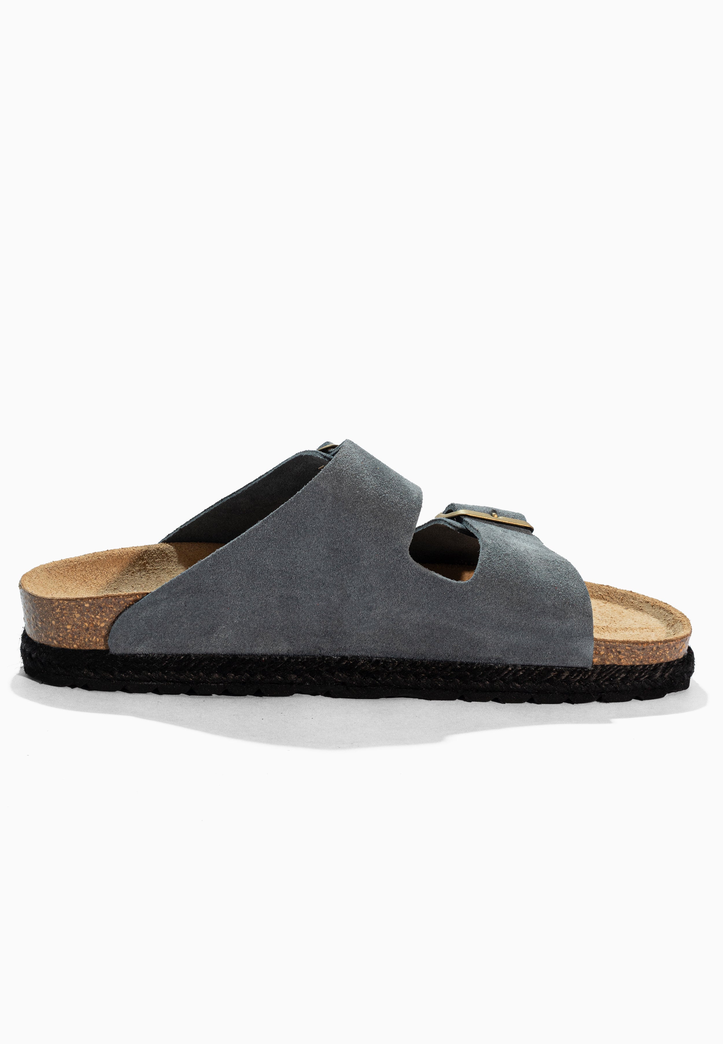 Benalla Grey Suede Leather Sandals