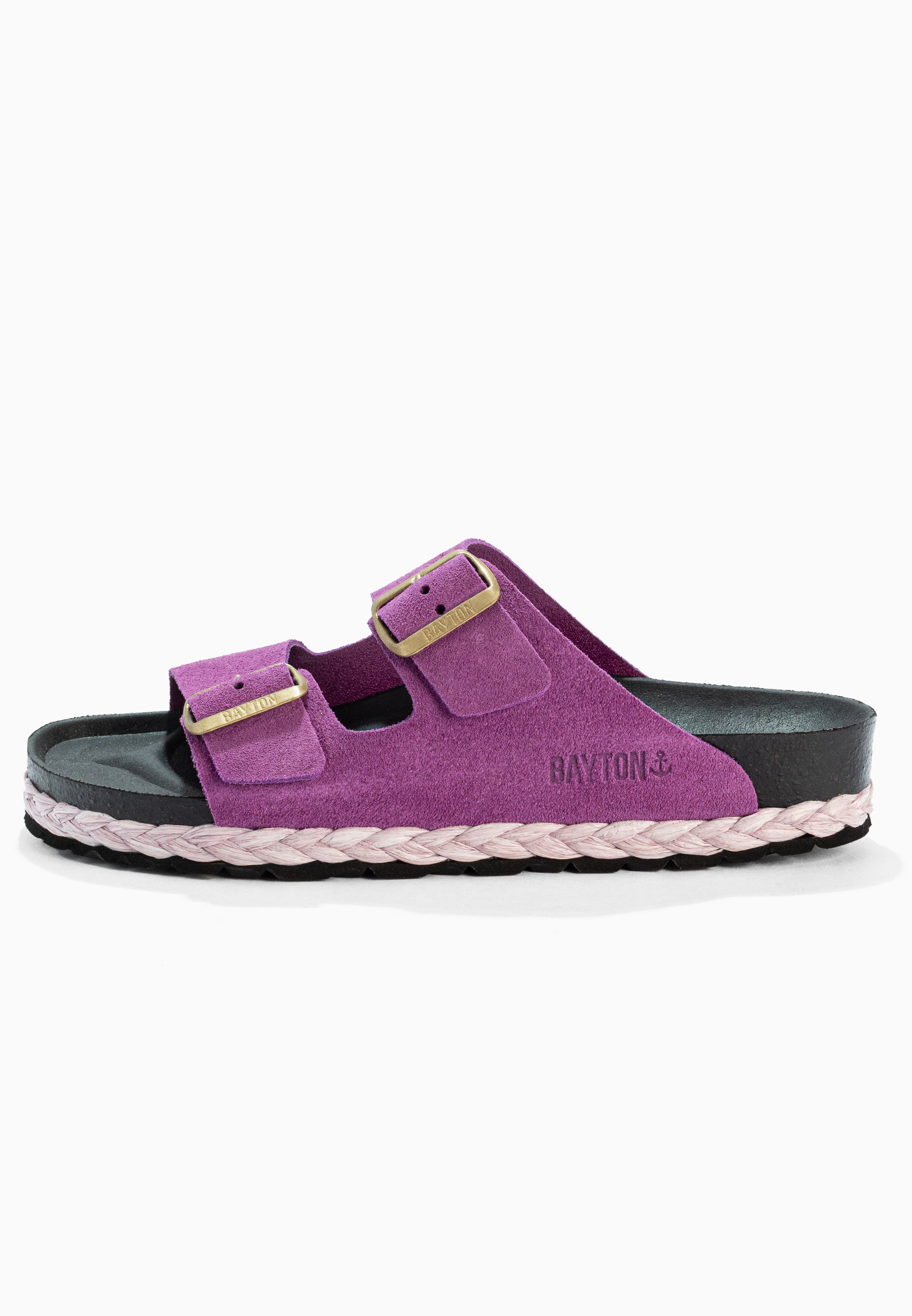 Sandales Benalla Violet en Cuir Suédé