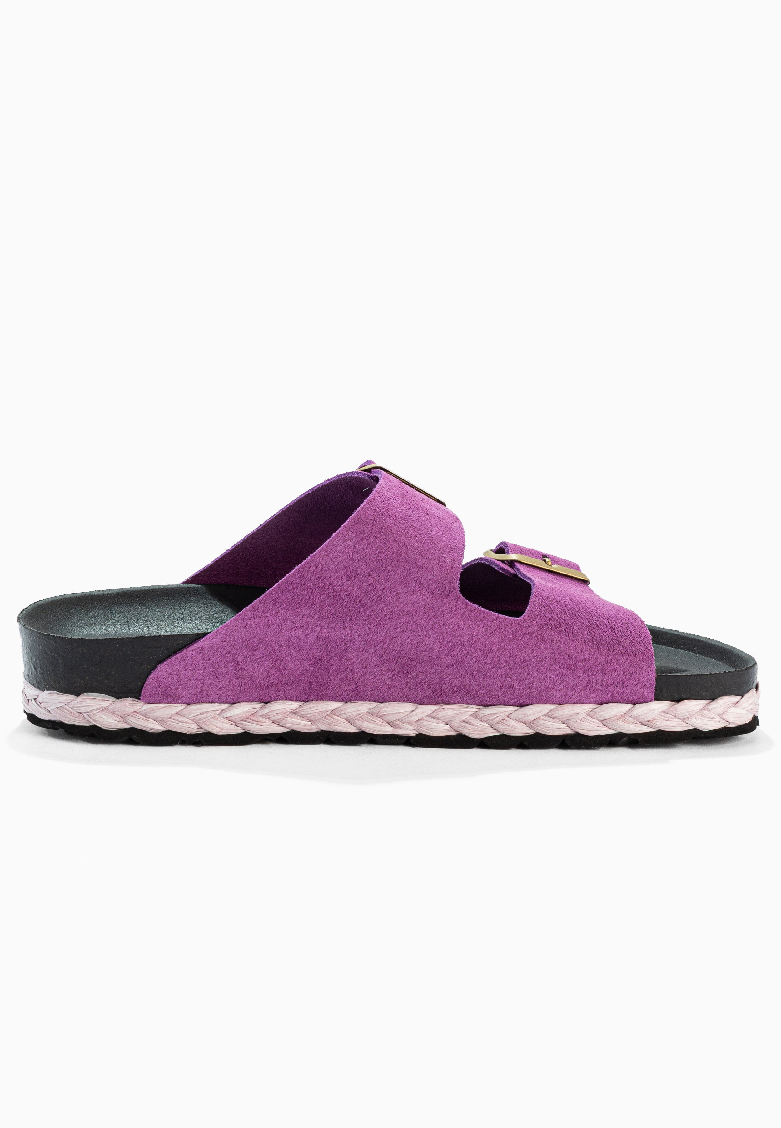 Sandales Benalla Violet en Cuir Suédé