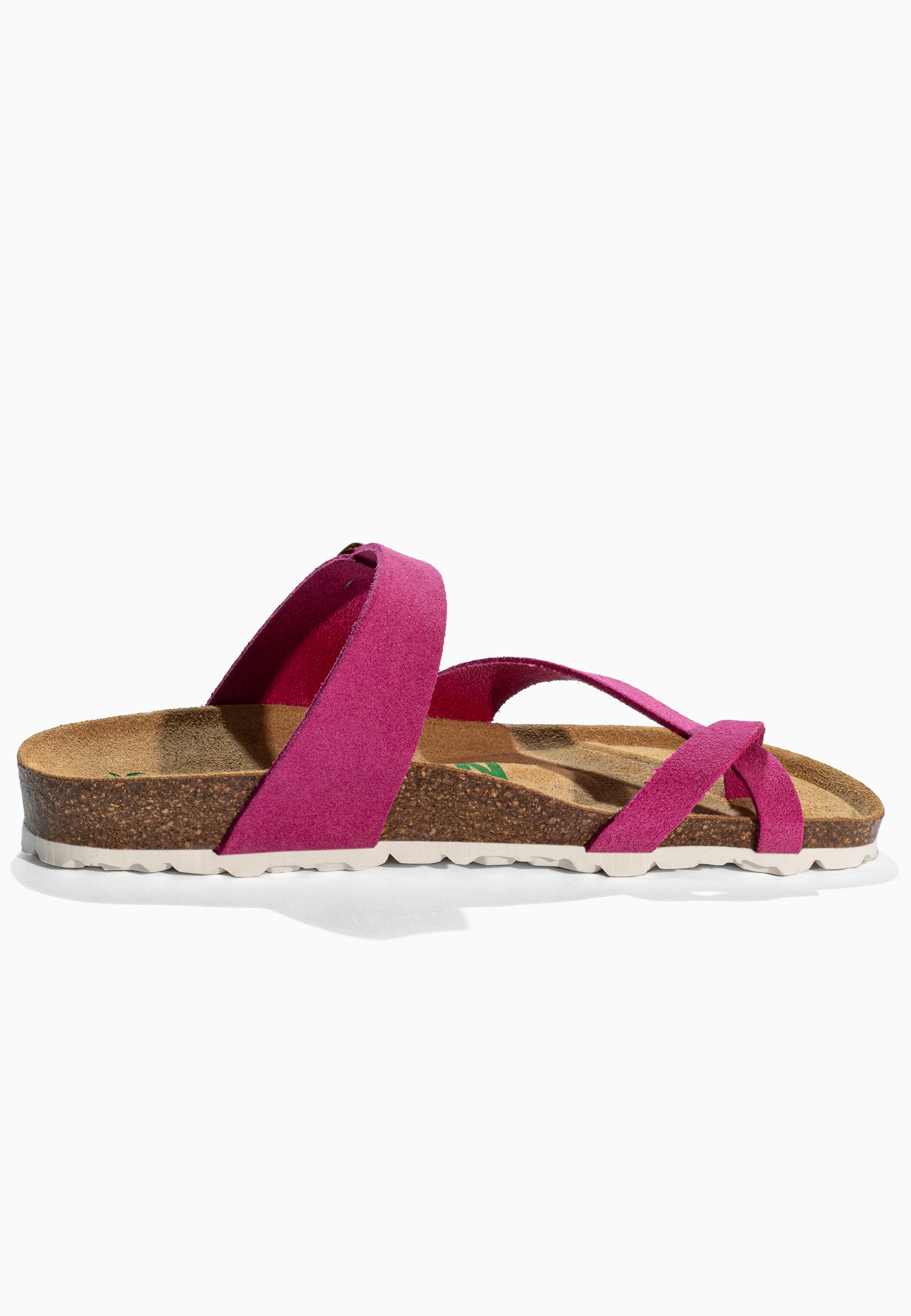 Diane Fluo Pink Suede Leather Sandals