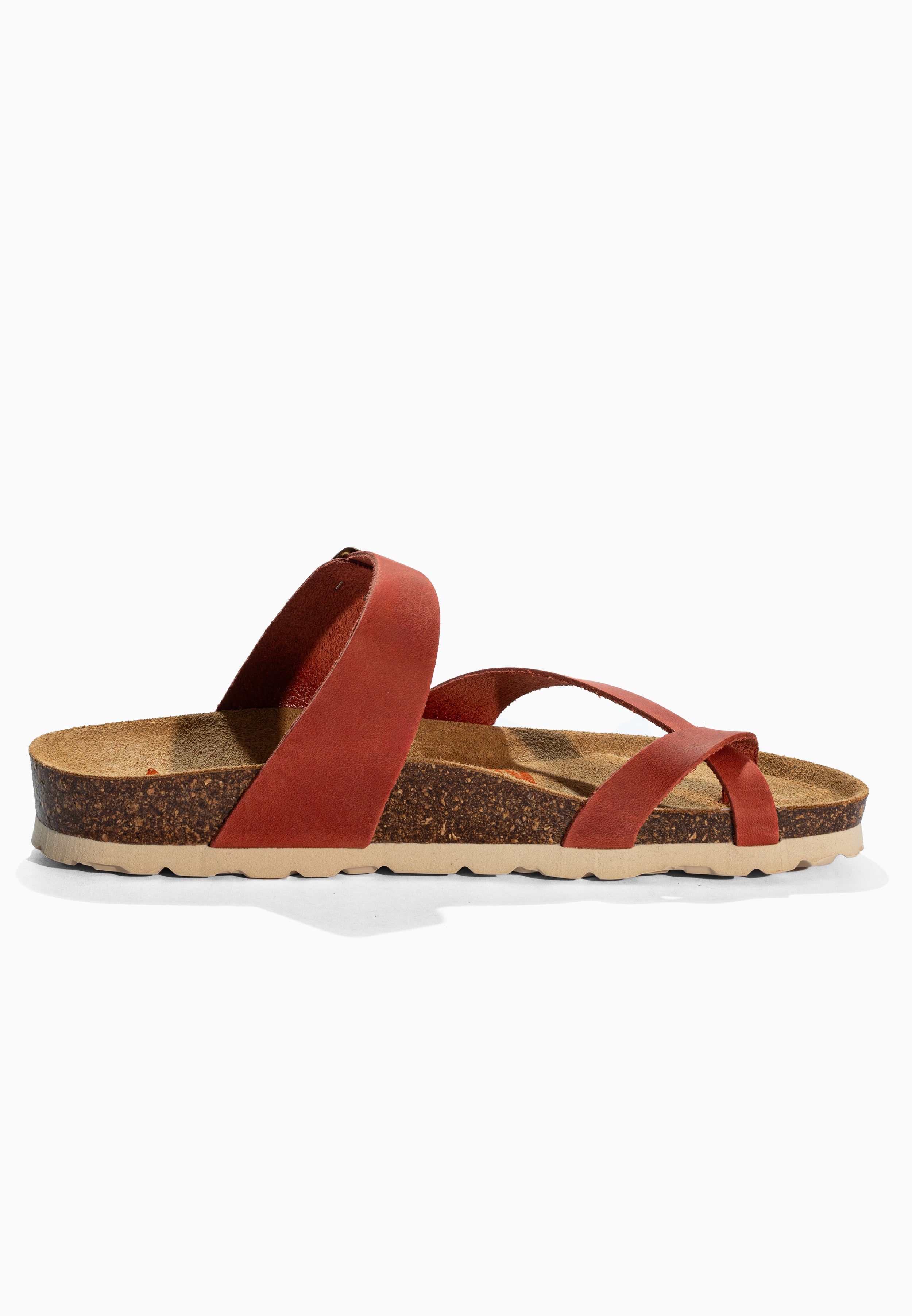 Diane Orange Leather Sandals