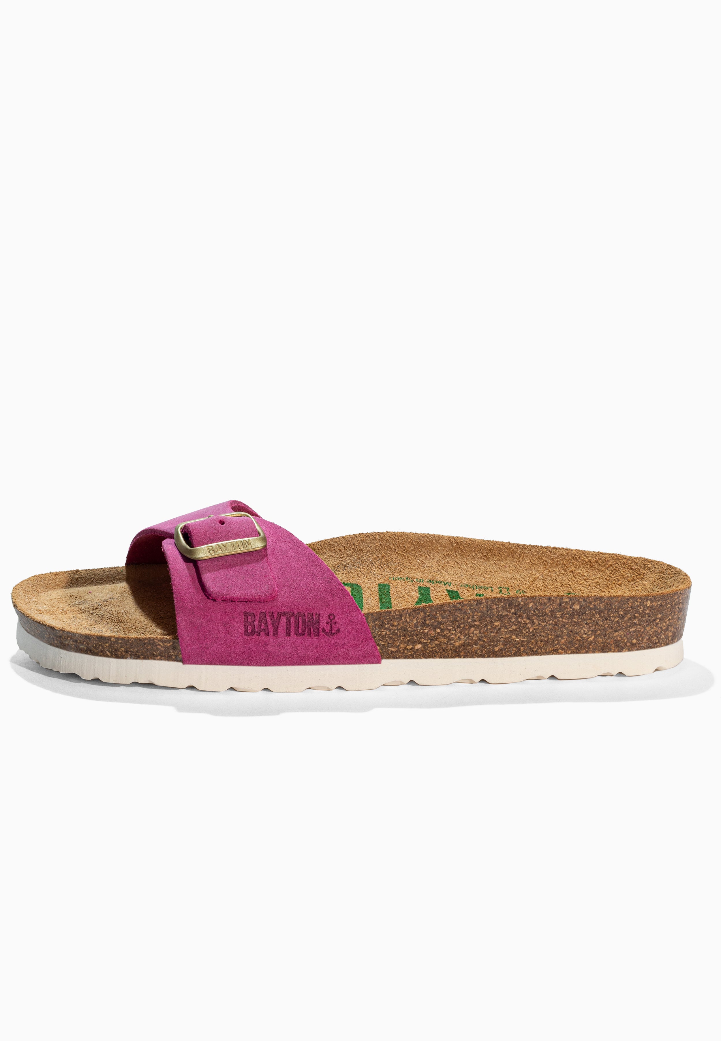 Zephyr Fluo Pink Suede Leather Sandals