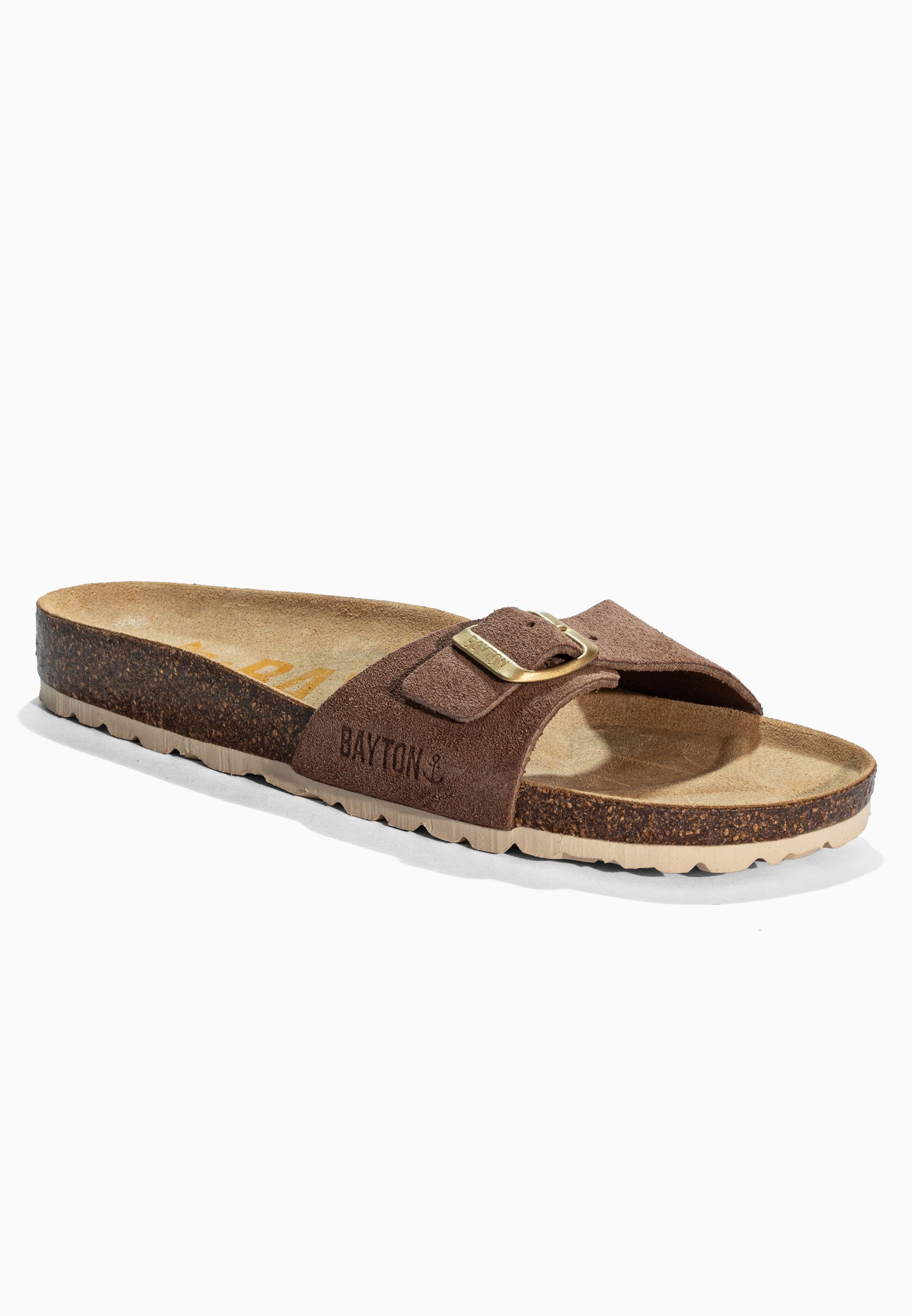 Zephyr Beige Suede Leather Sandals