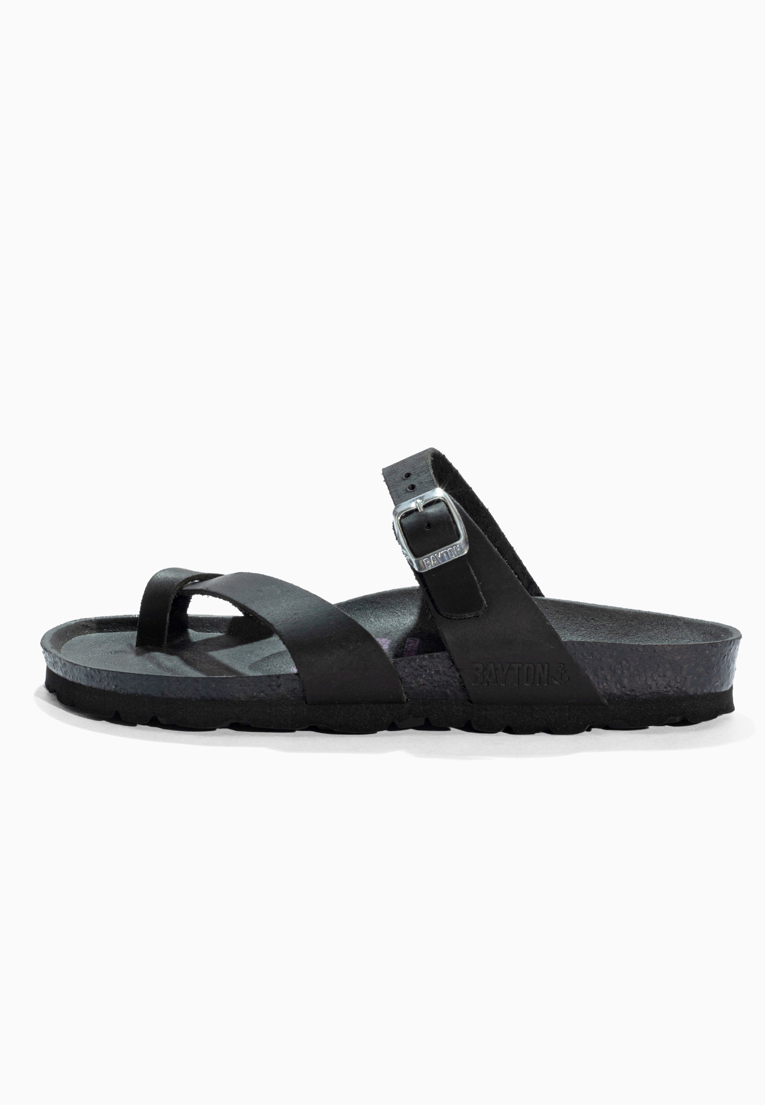 Diane Black Leather Sandals