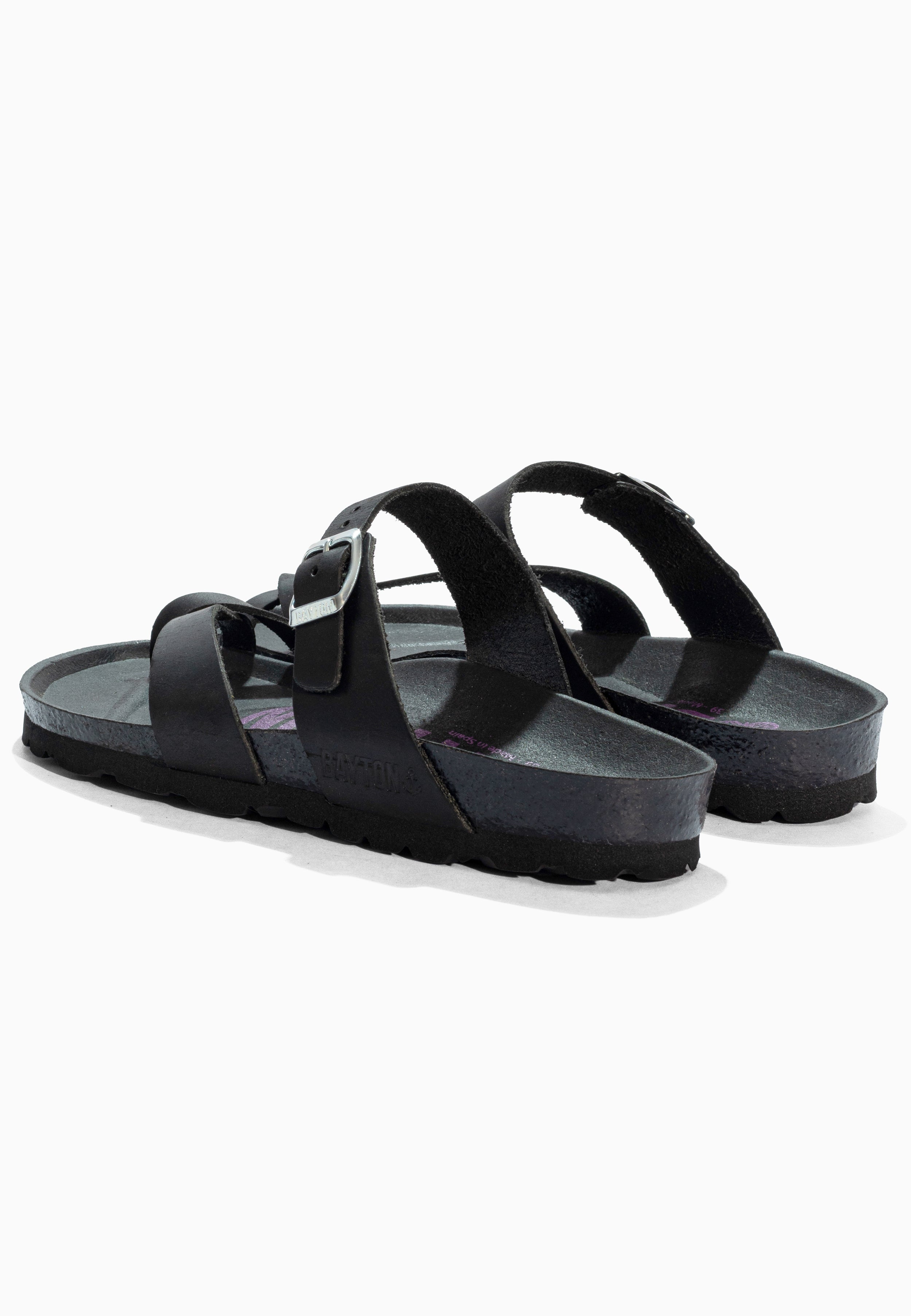 Diane Black Leather Sandals