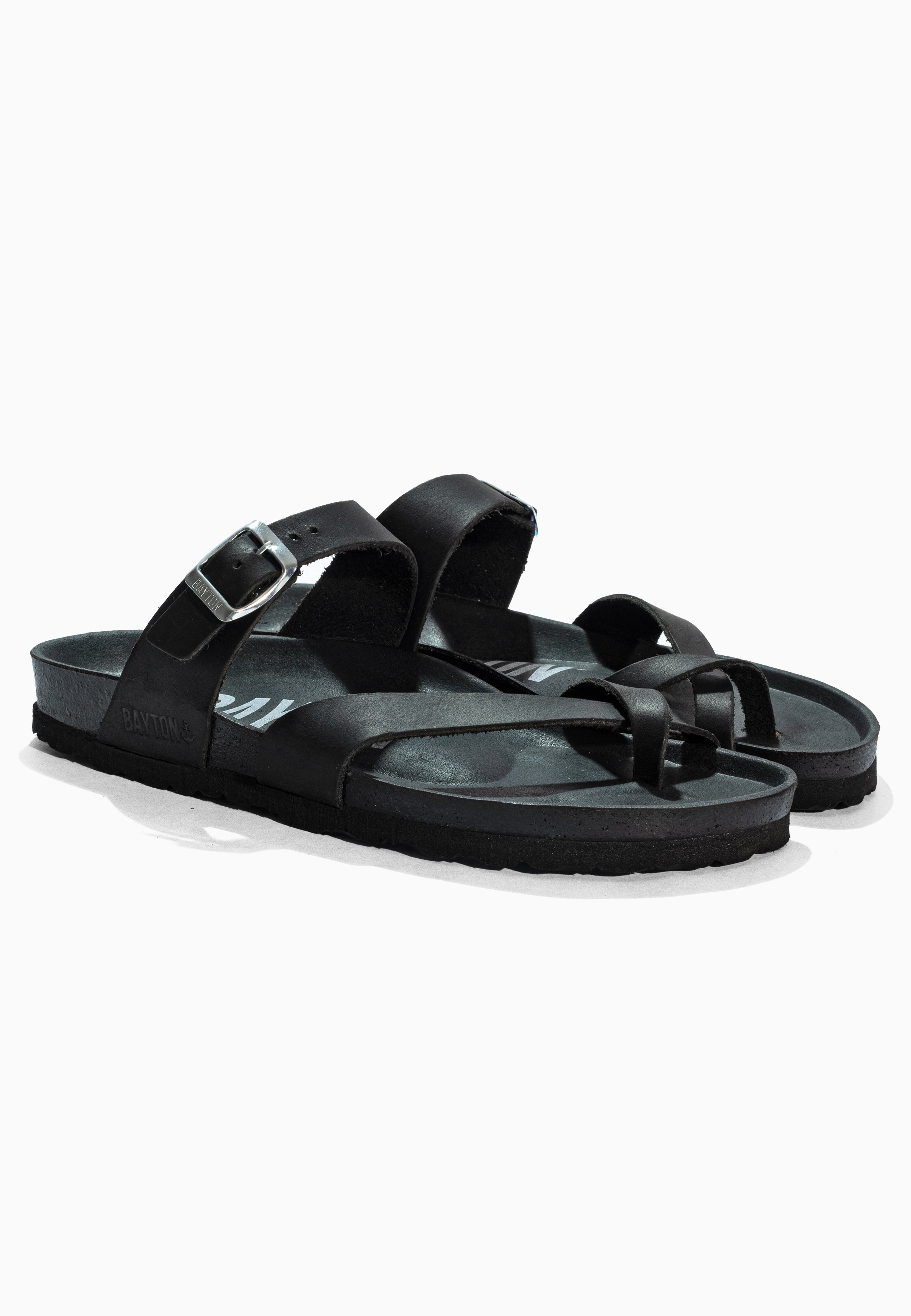 Diane Black Leather Sandals