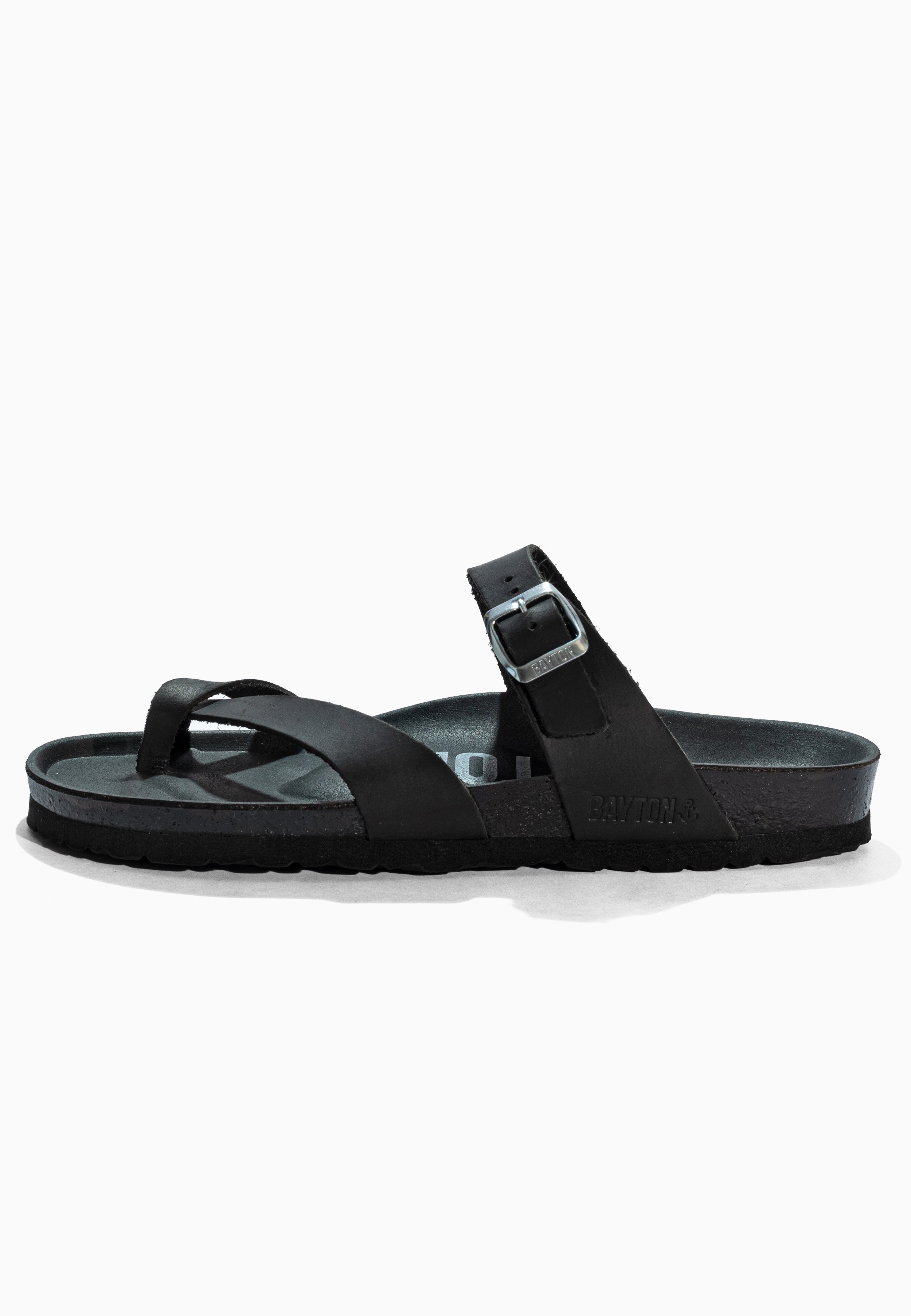 Diane Black Leather Sandals