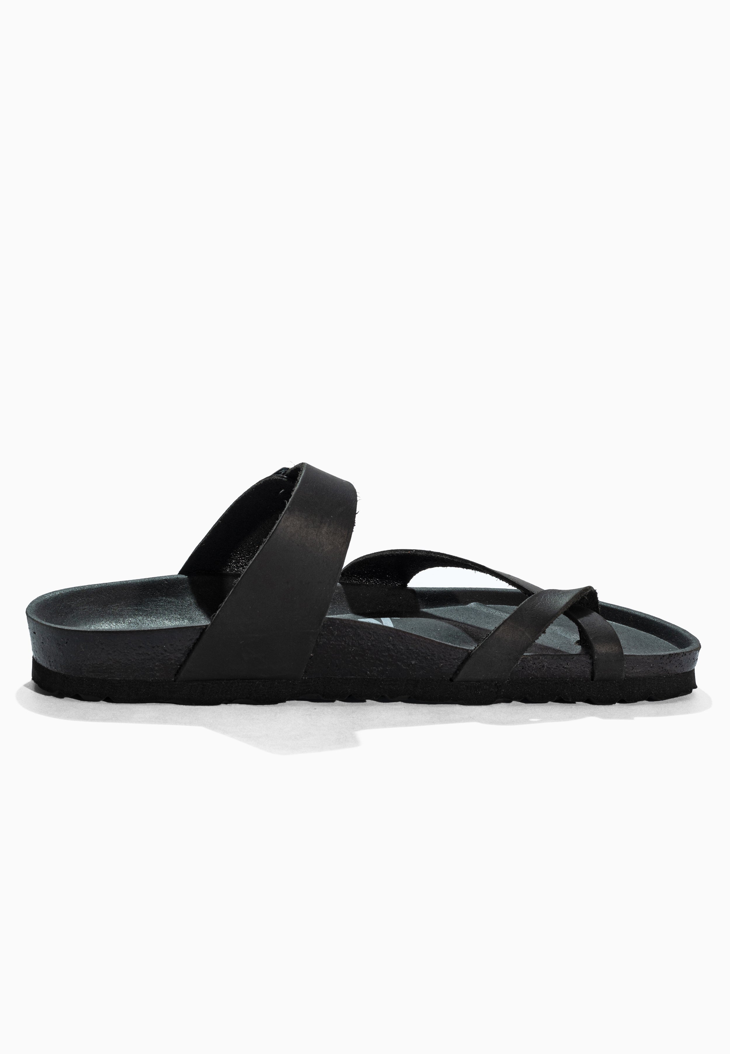 Diane Black Leather Sandals