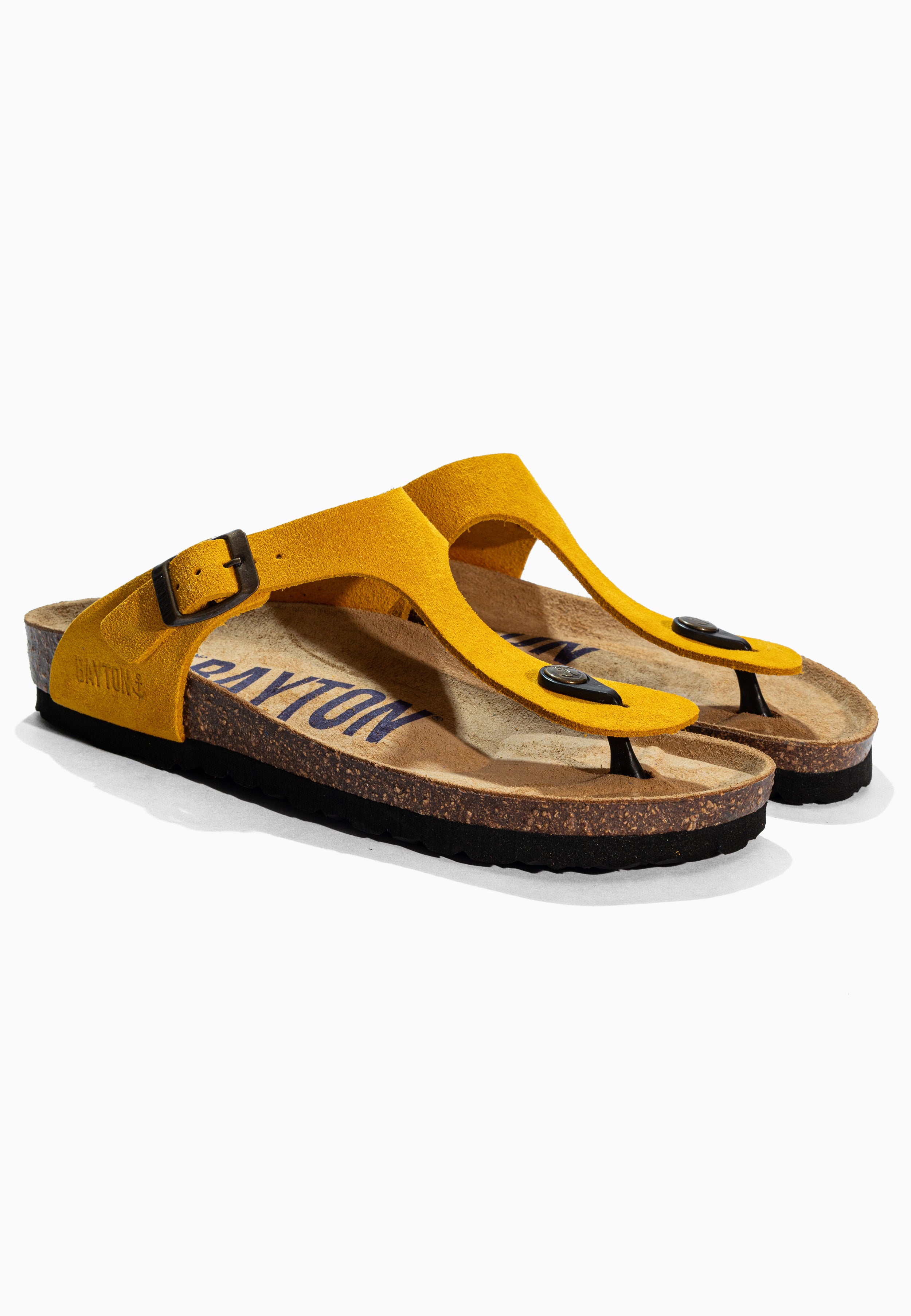 Yellow Mercury Suede Leather Sandals