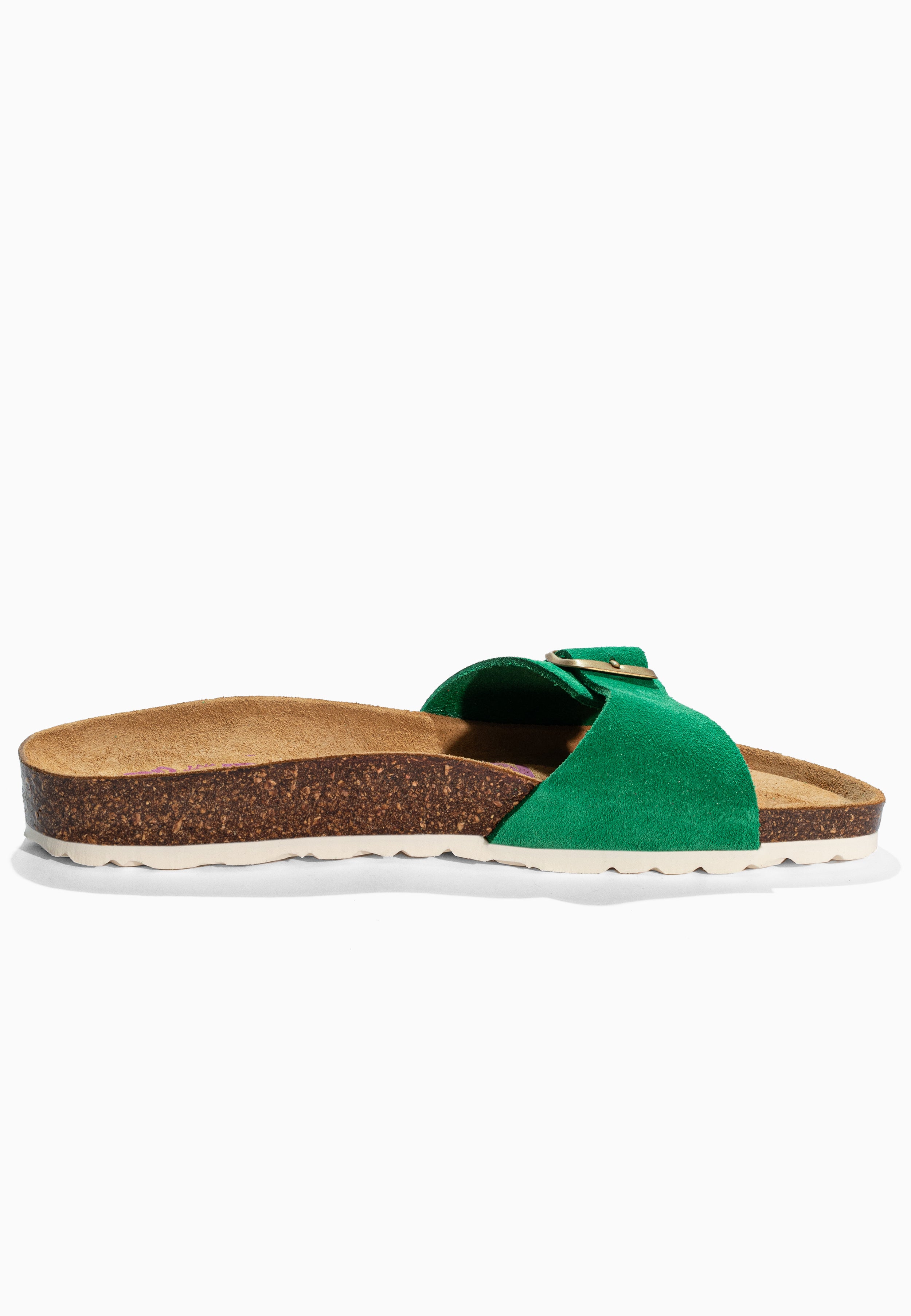 Sandales Zephyr Vert en Cuir Suédé