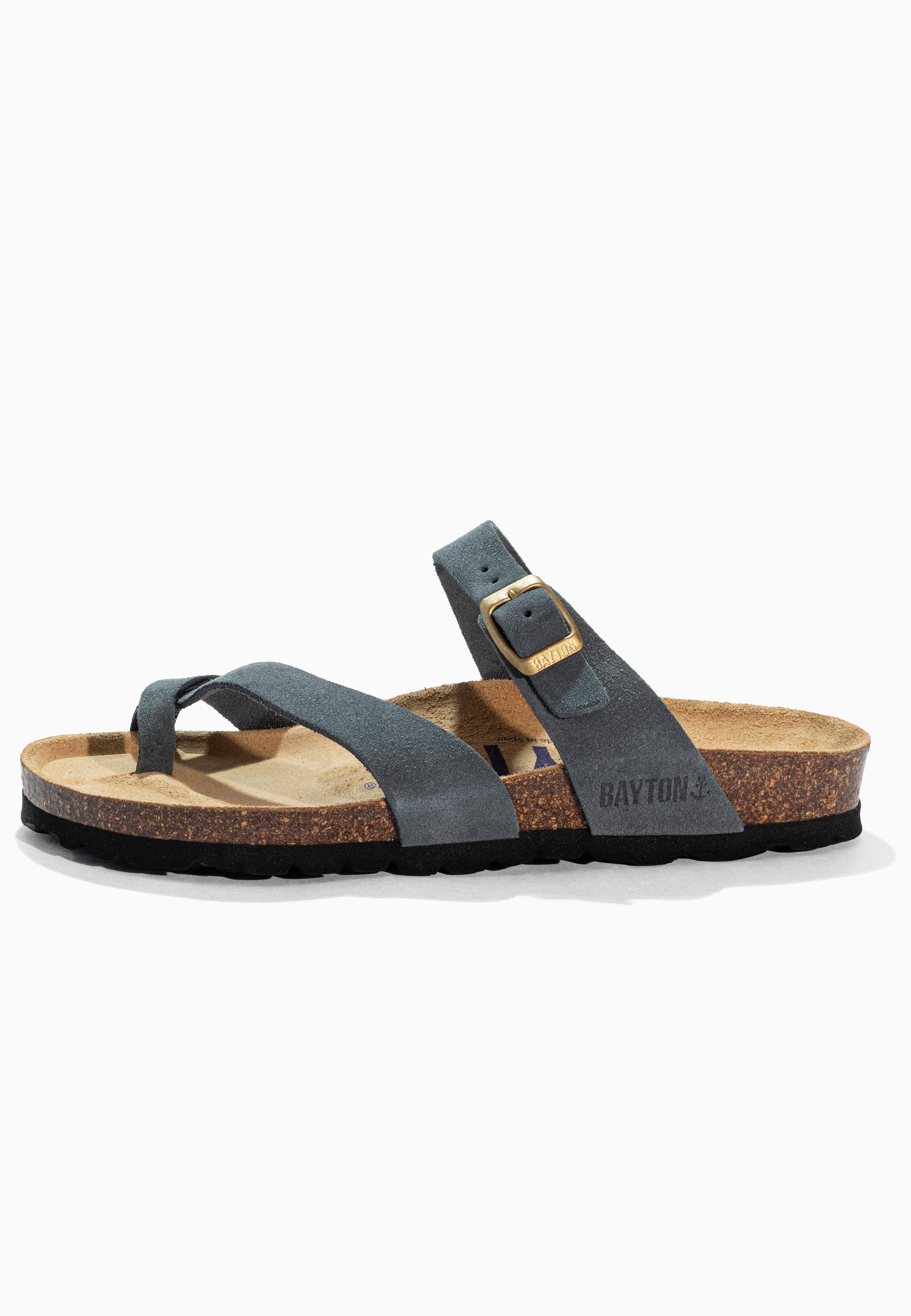 Diane Grey Suede Leather Sandals