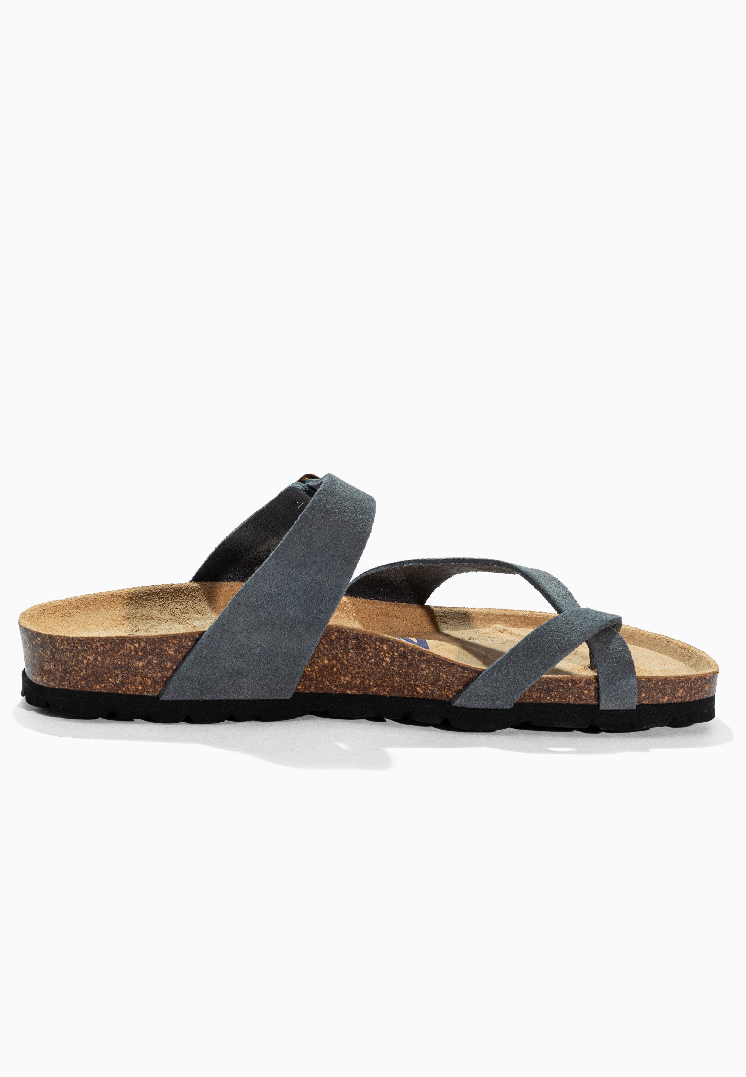 Diane Grey Suede Leather Sandals