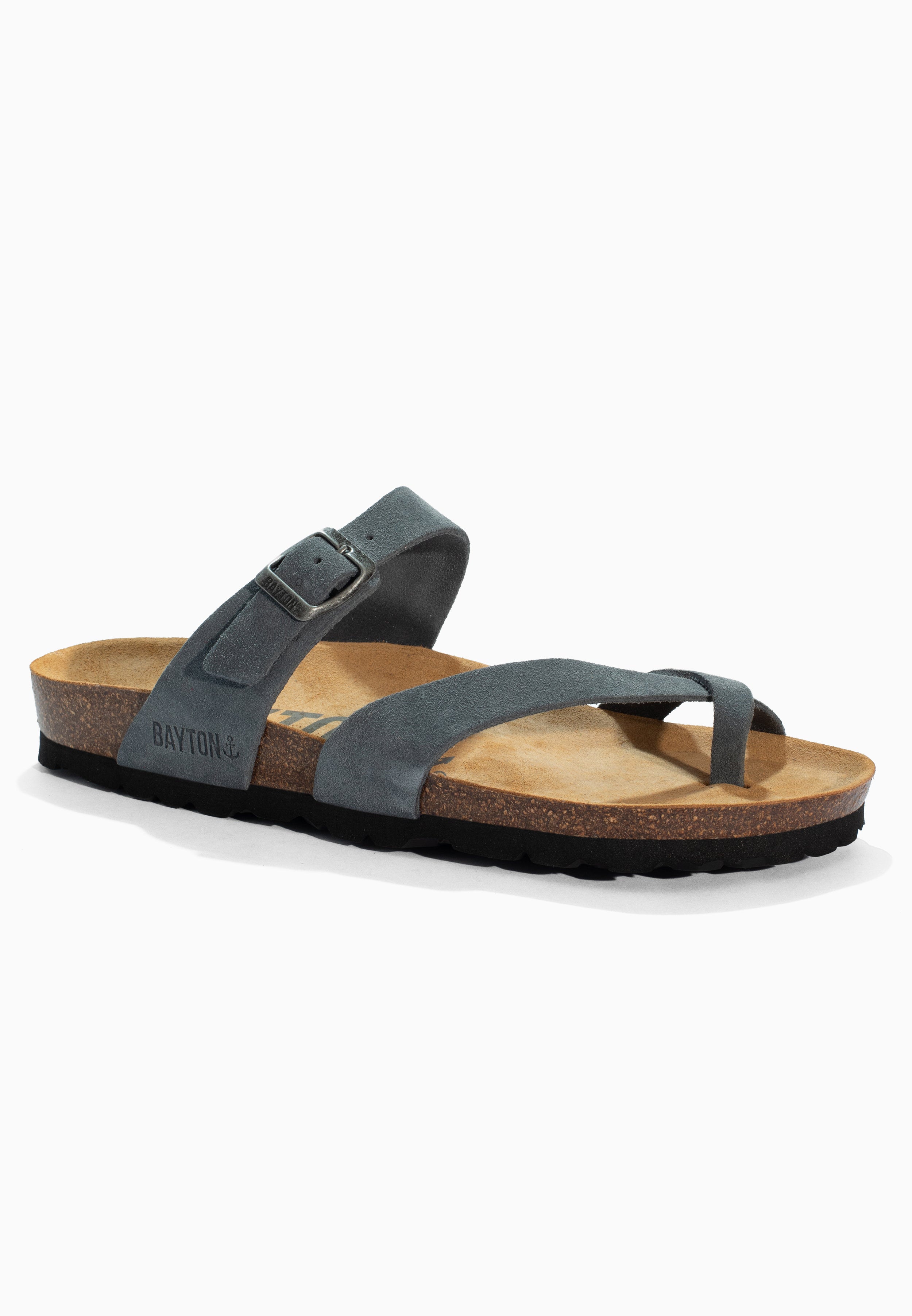 Diane Grey Suede Leather Sandals