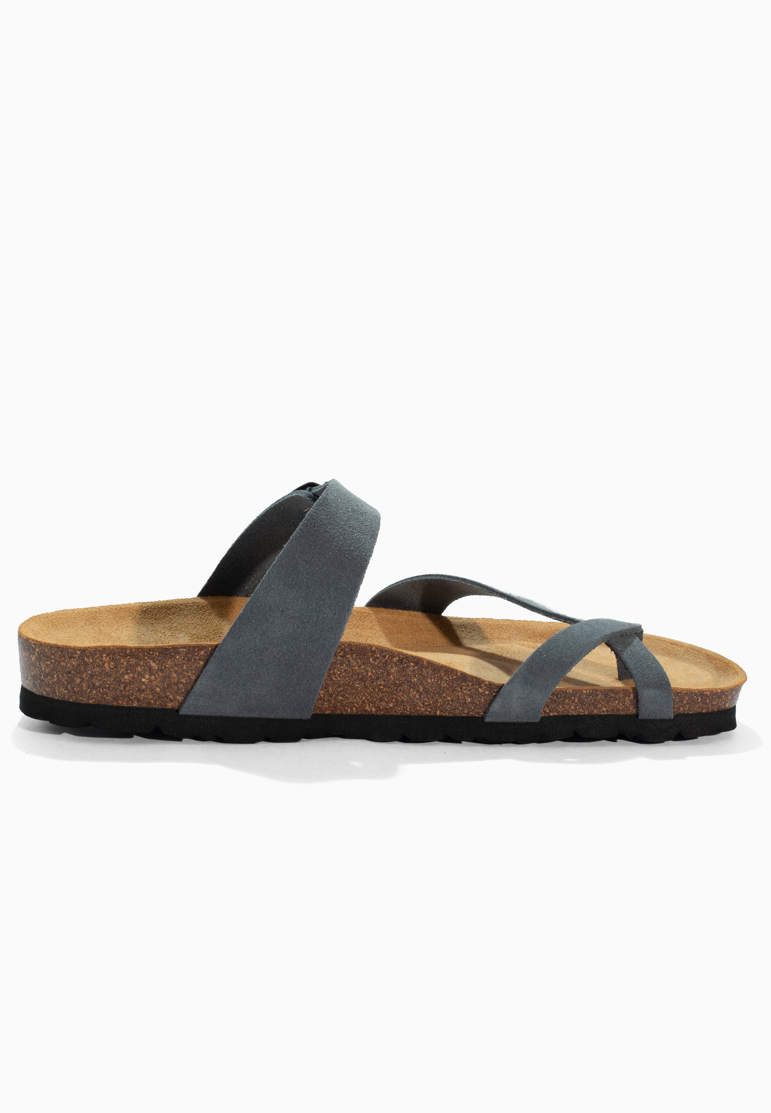 Diane Grey Suede Leather Sandals