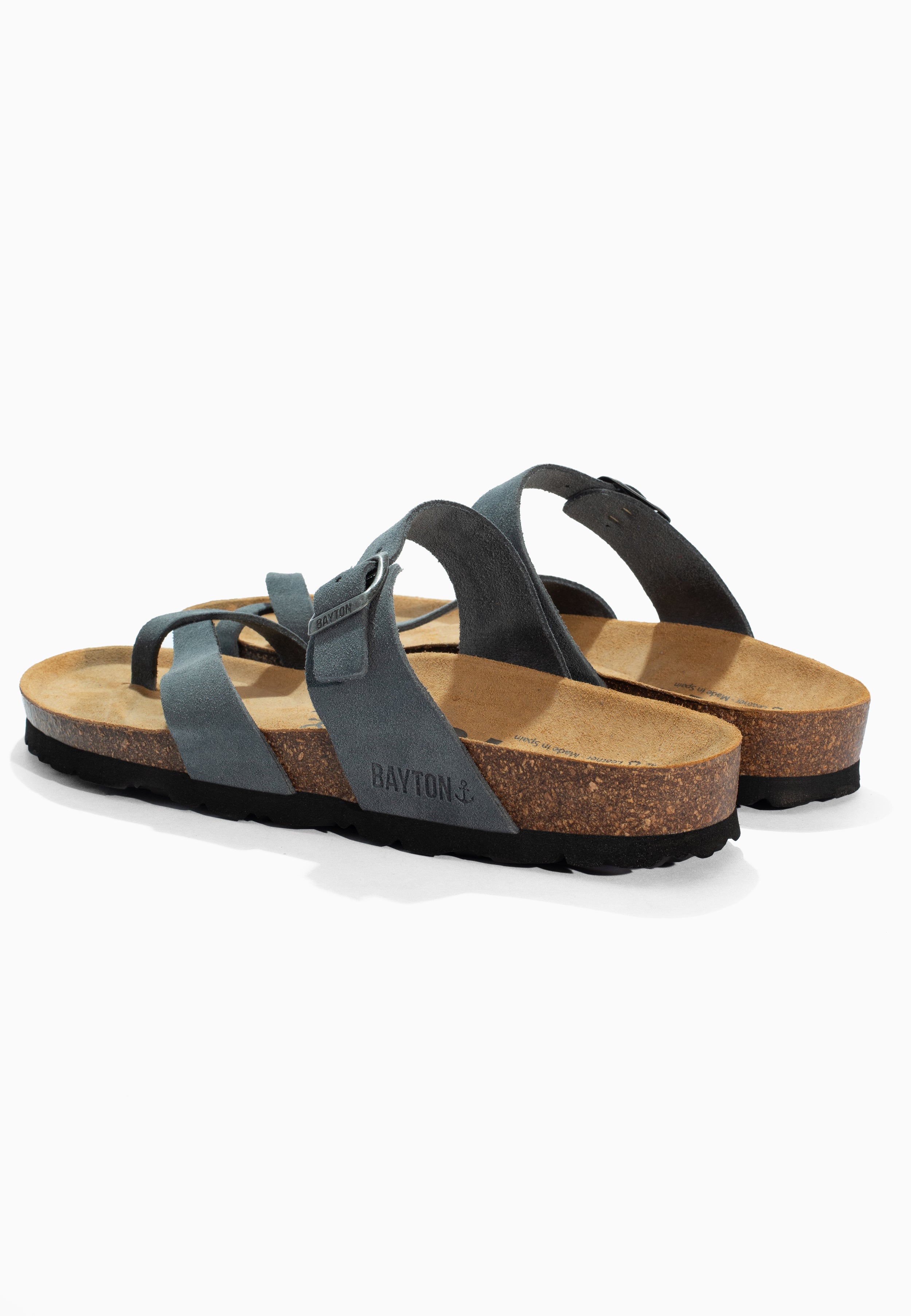 Diane Grey Suede Leather Sandals